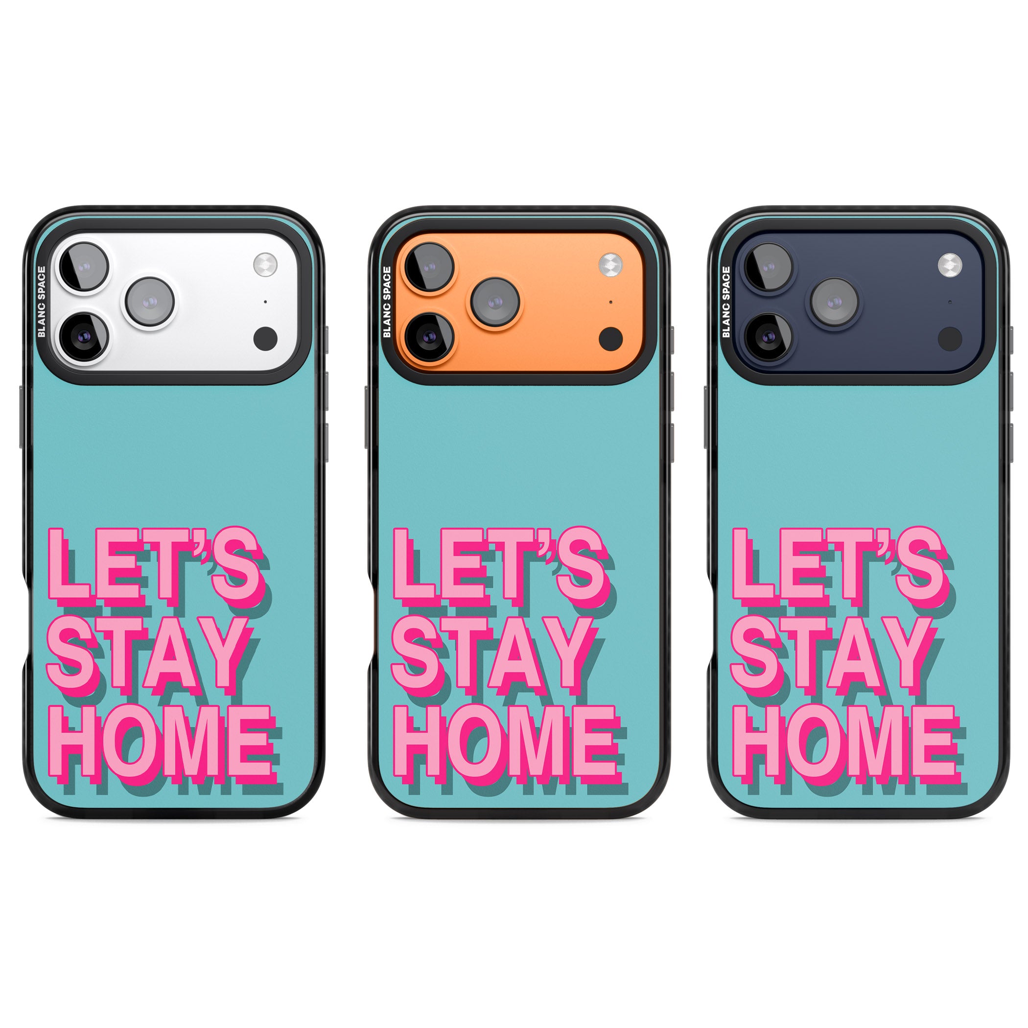 Let'S Stay Home iPhone 17 Pro Impact Pro Black Phone Case APT Impact Protection