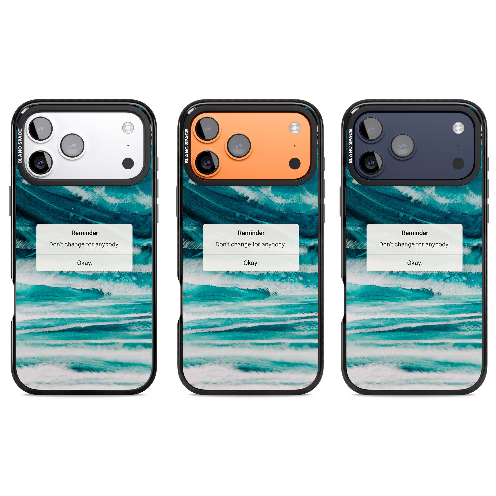 Ocean Vibe Reminder iPhone 17 Pro Impact Pro Black Phone Case APT Impact Protection