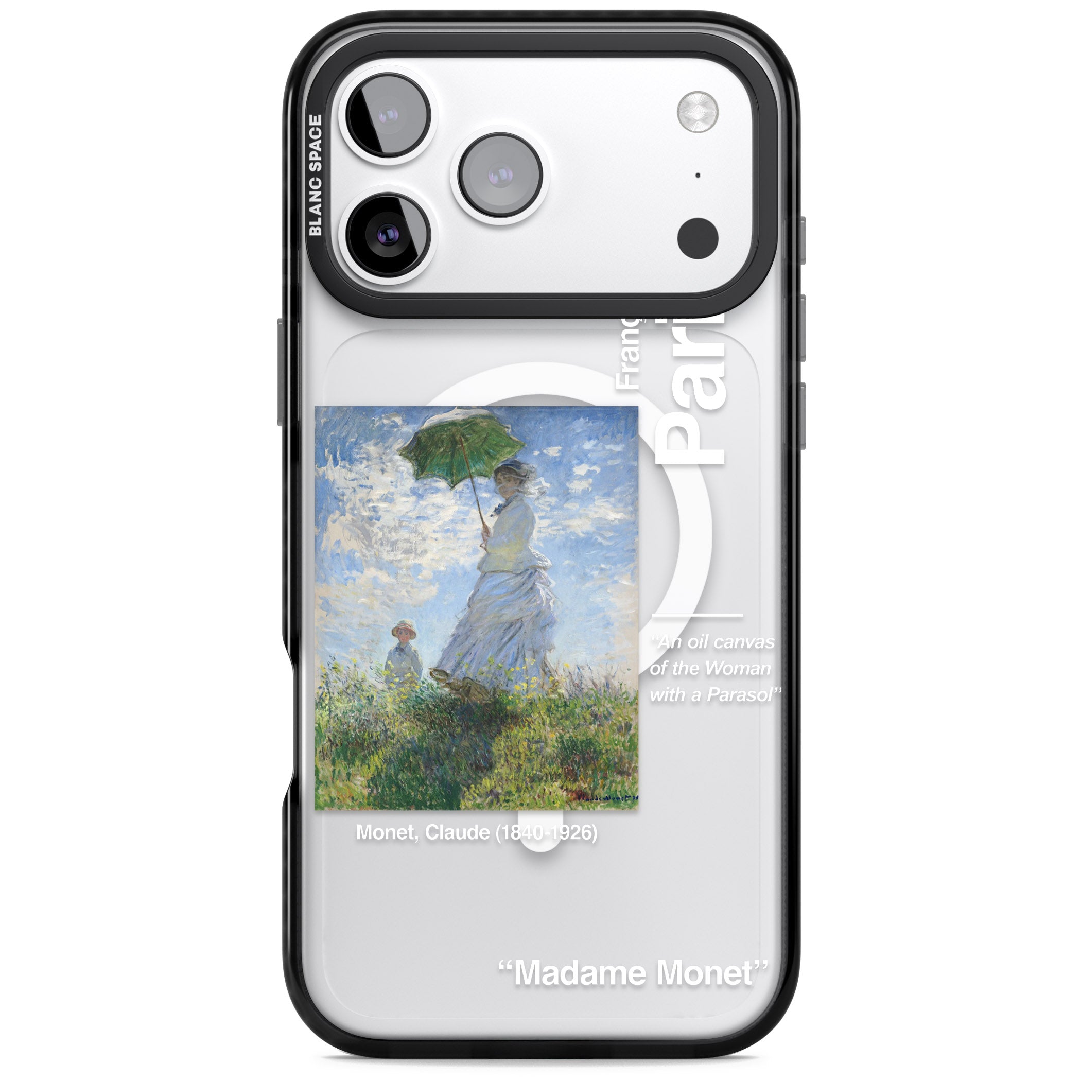 Madame Monet And Her Son iPhone 17 Pro Impact Pro Black Phone Case