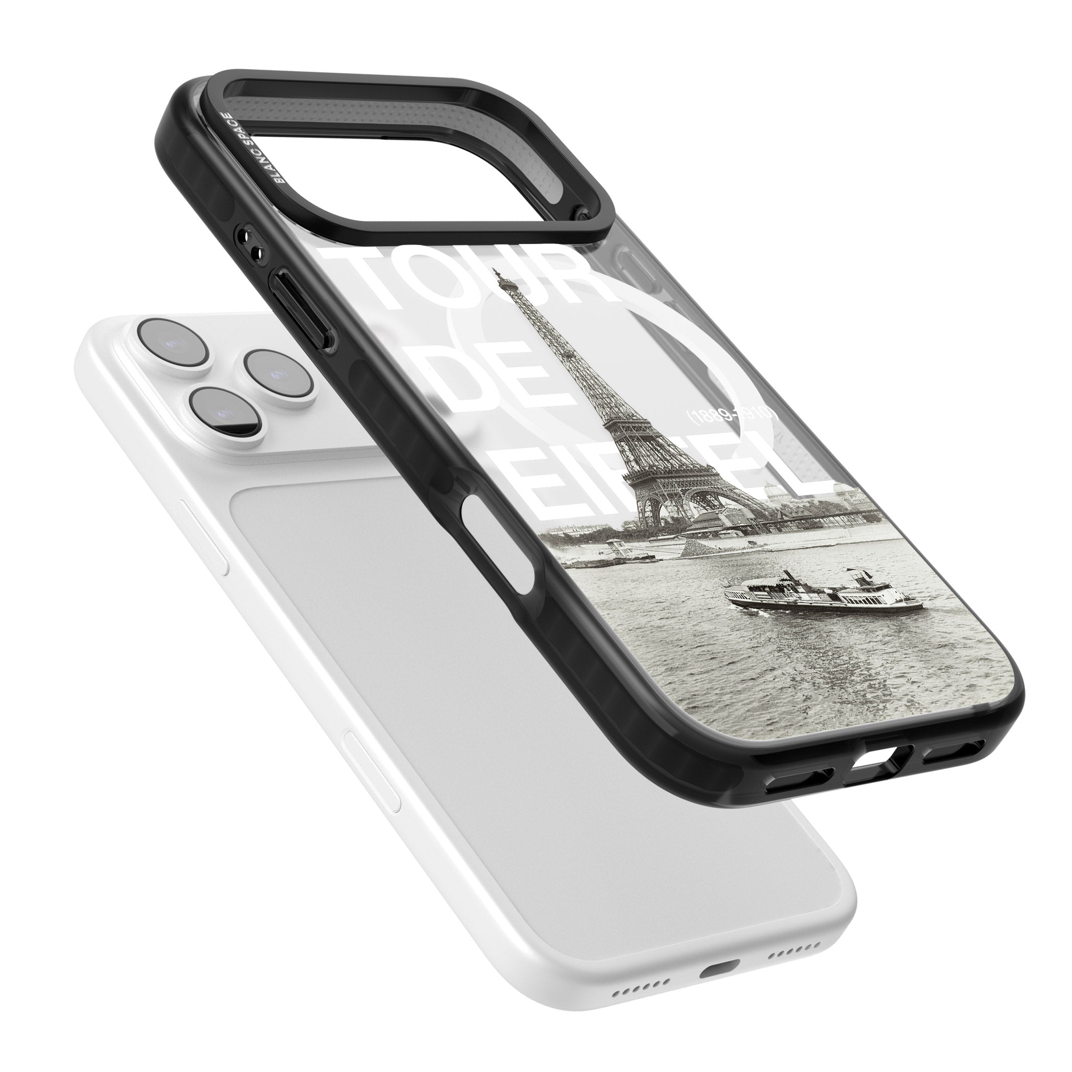 Tour De Eiffel iPhone 17 Pro Impact Pro Black Phone Case Colours