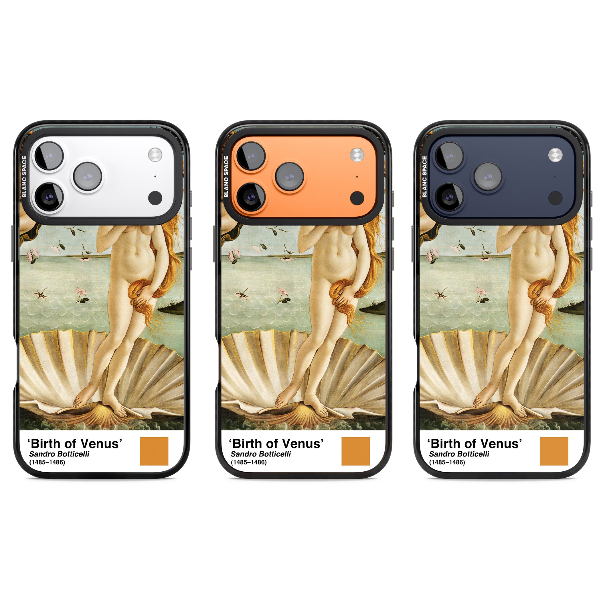 The Birth Of Venus iPhone 17 Pro Impact Pro Black Phone Case APT Impact Protection