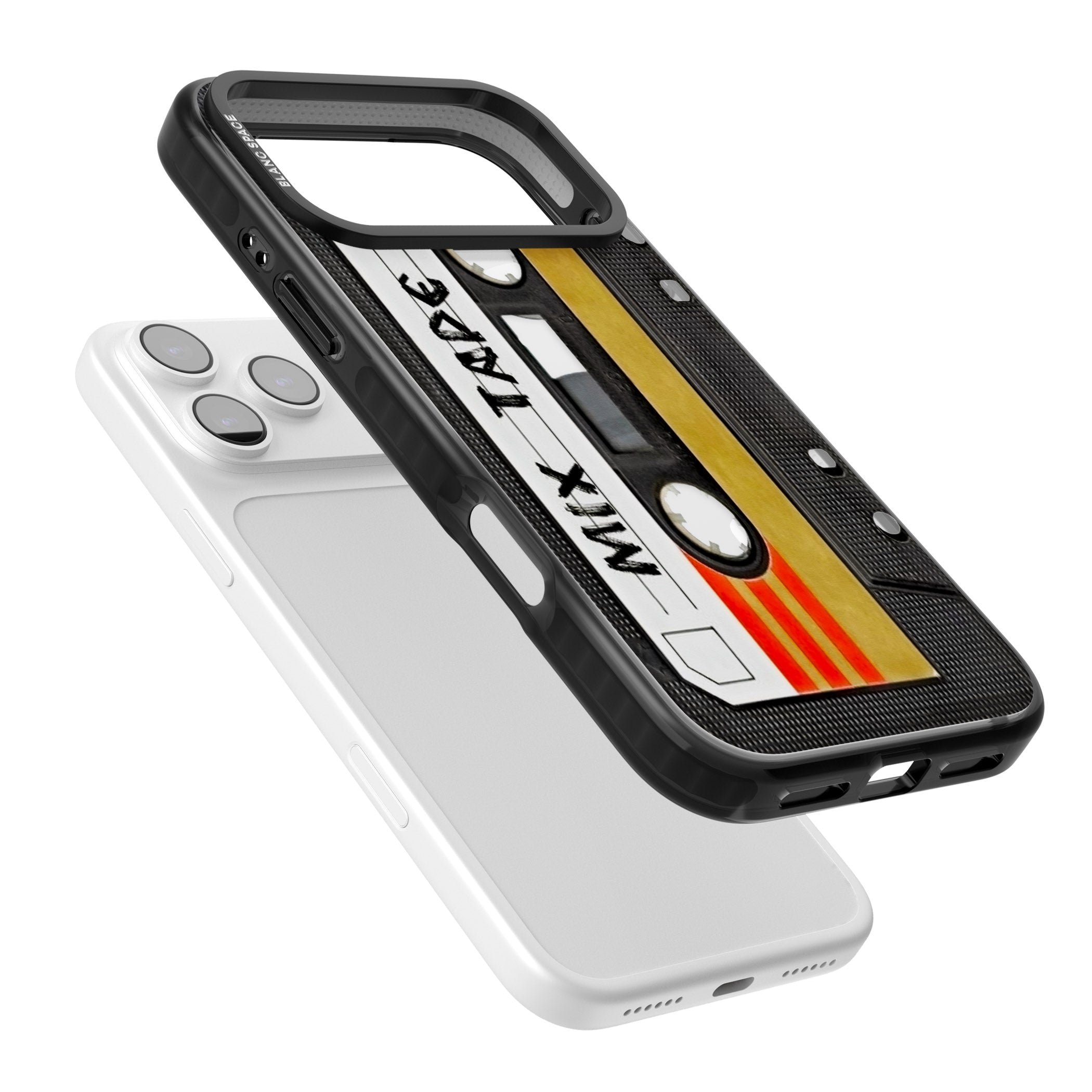 Retro Mix Tape iPhone 17 Pro Impact Pro Black Phone Case Colours