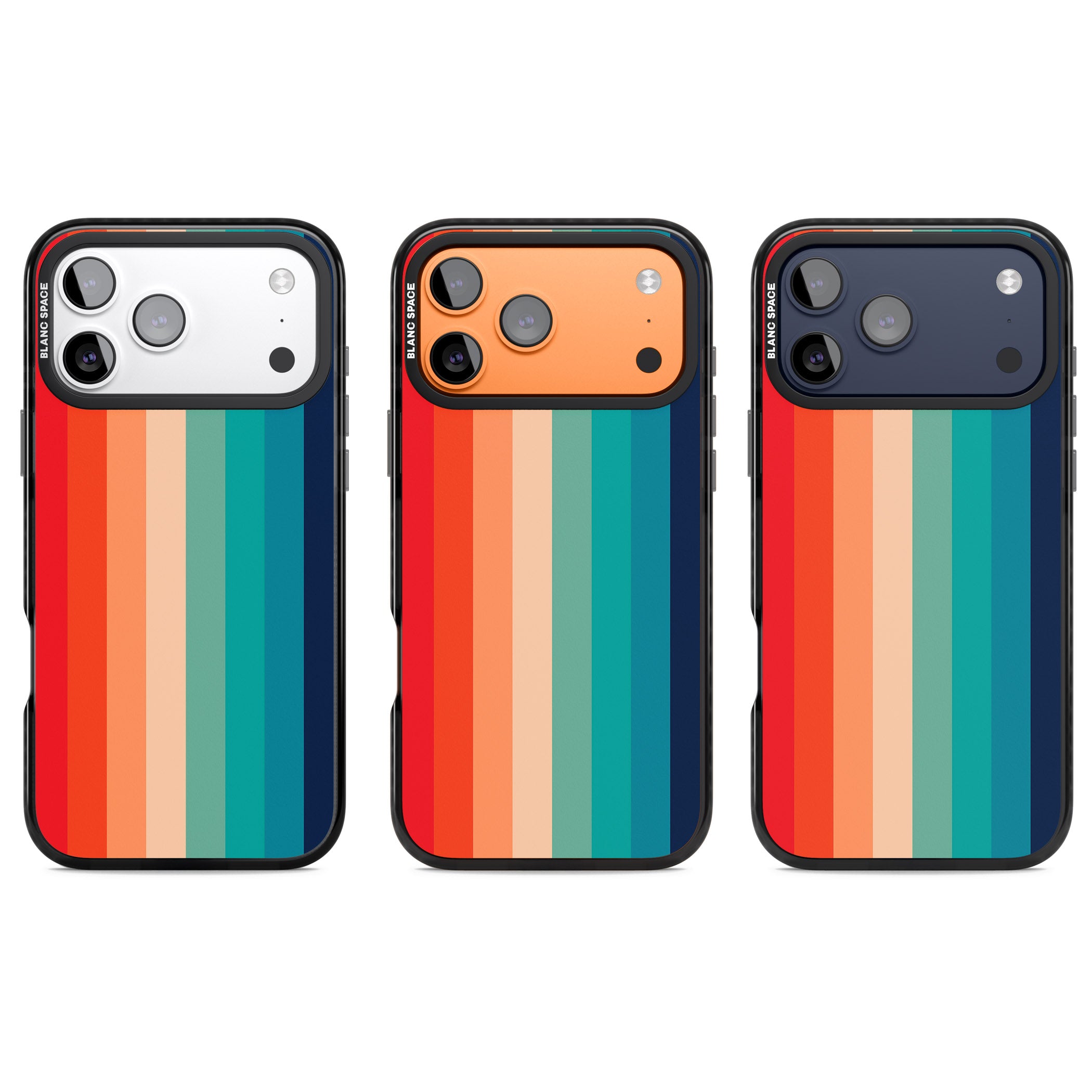 Retro 70'S Colour Palette iPhone 17 Pro Impact Pro Black Phone Case APT Impact Protection