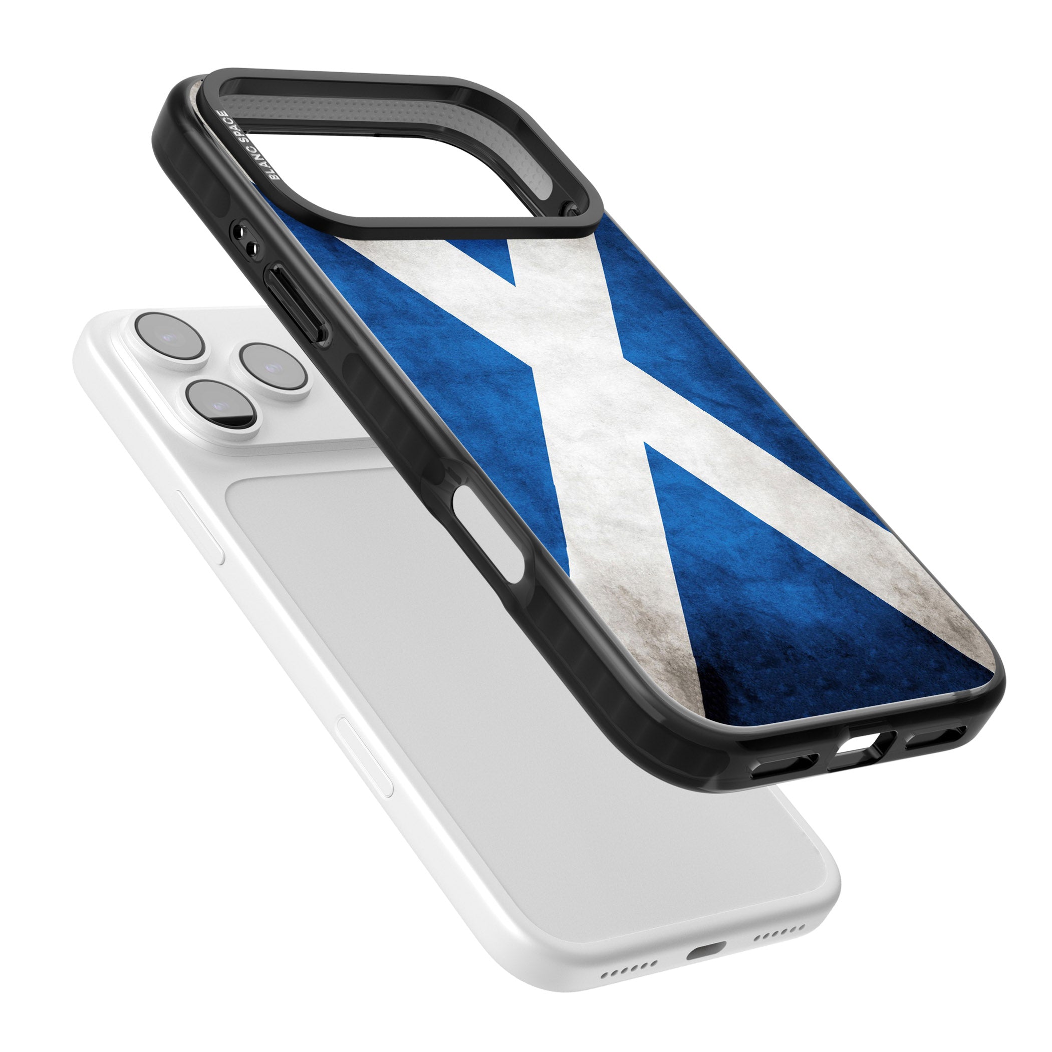 Scotland Saltire Flag iPhone 17 Pro Max Impact Pro Black Phone Case Colours