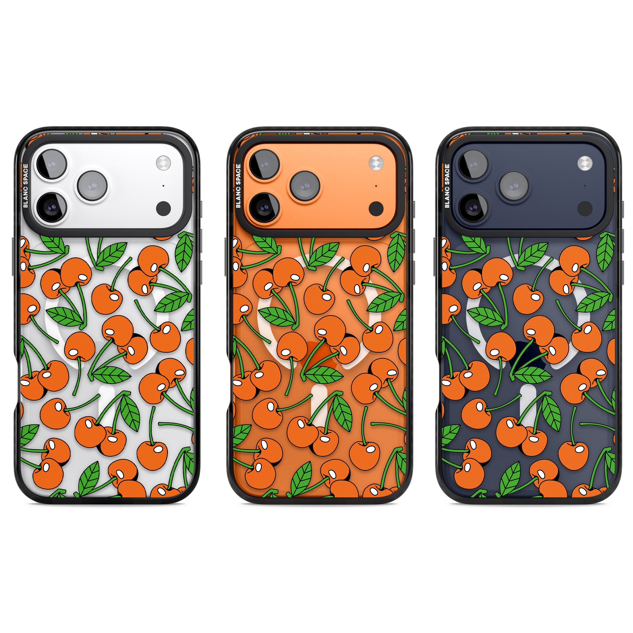 Orchard Fresh Cherries iPhone 17 Pro Impact Pro Black Phone Case APT Impact Protection