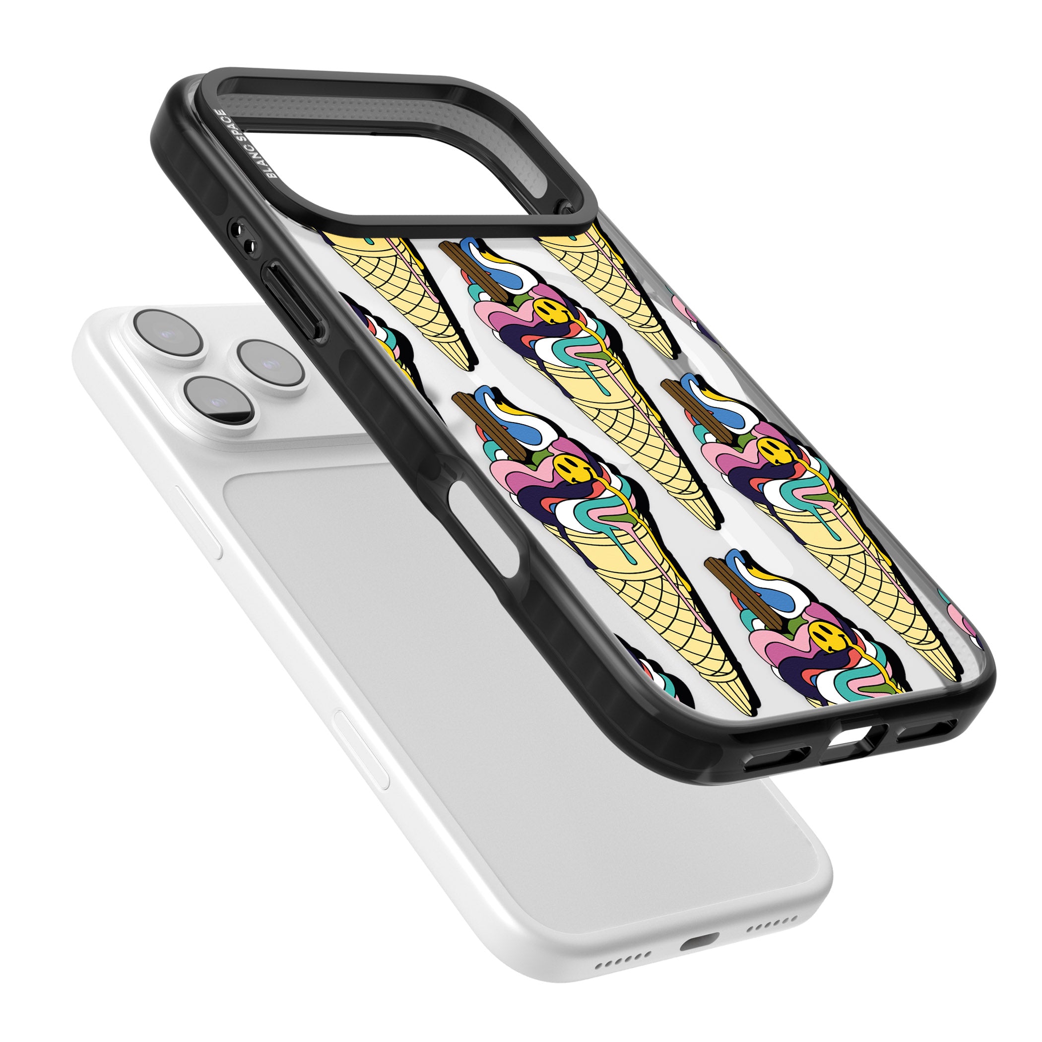 Trip & Drip Ice Cream iPhone 17 Pro Max Impact Pro Black Phone Case Colours