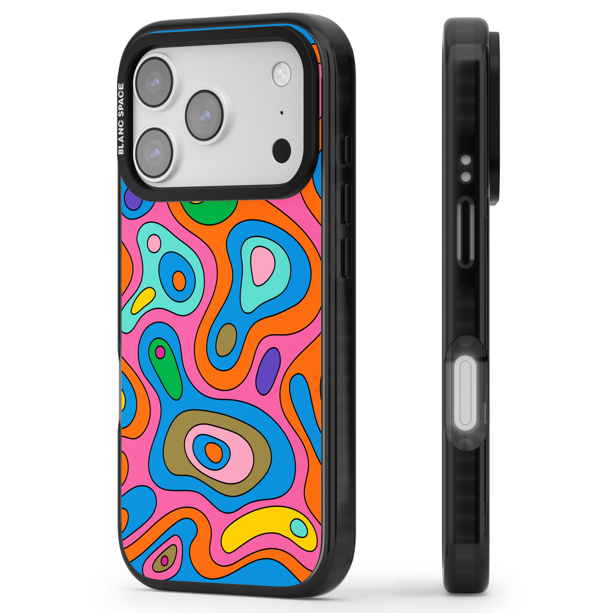 Euphoria iPhone 17 Pro Impact Pro Black Phone Case Side Profile