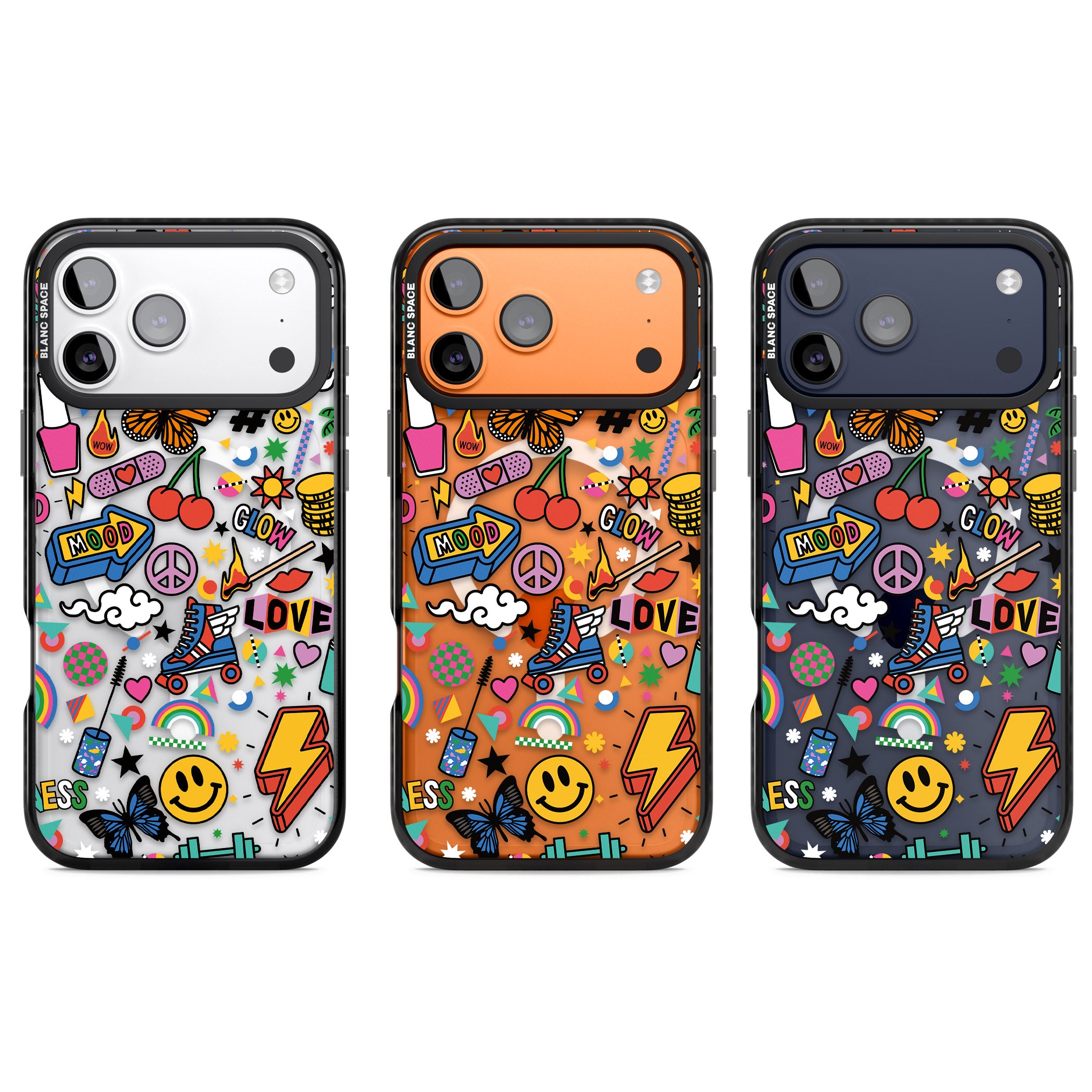 Electric Love iPhone 17 Pro Impact Pro Black Phone Case APT Impact Protection