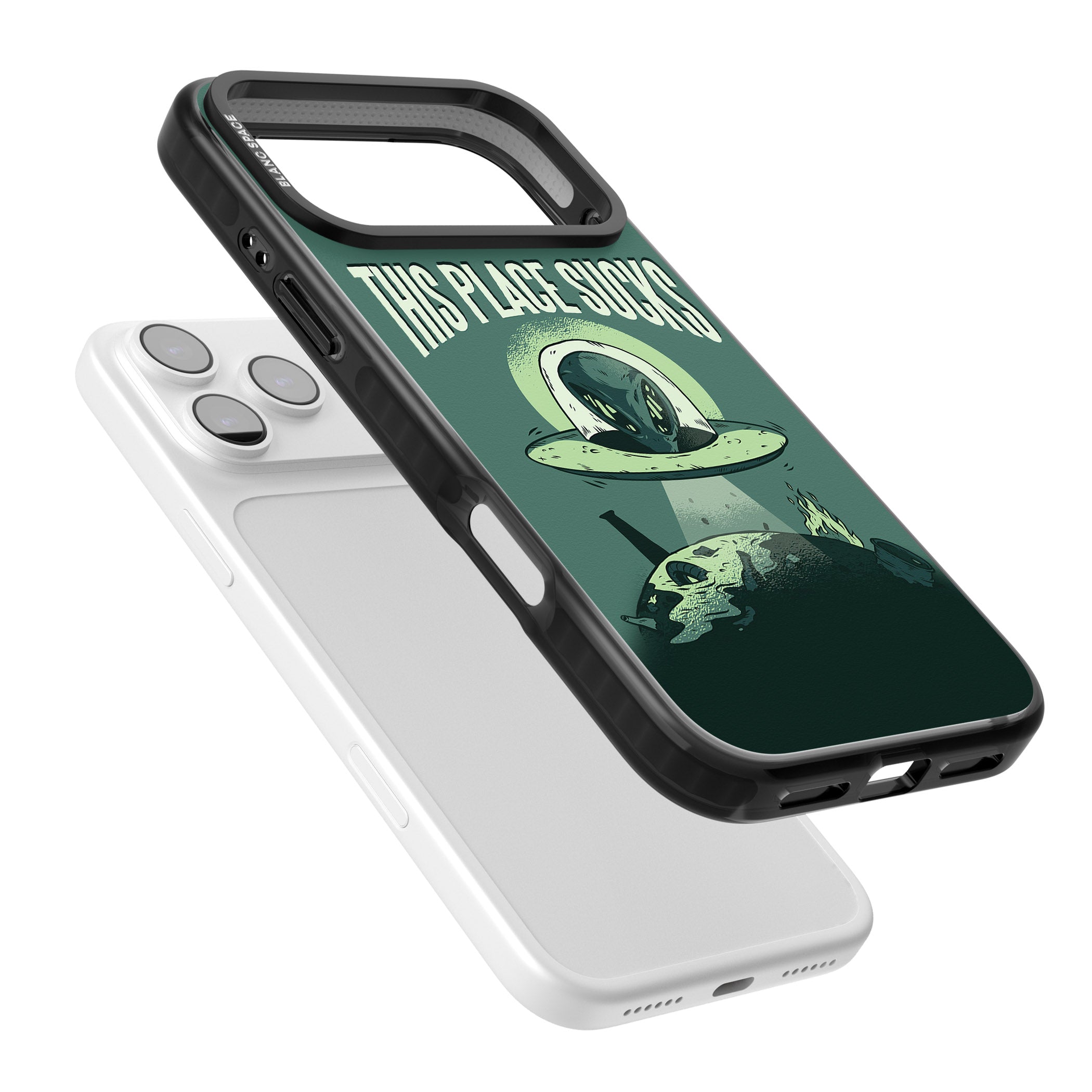 Earth Sucks iPhone 17 Pro Impact Pro Black Phone Case Colours