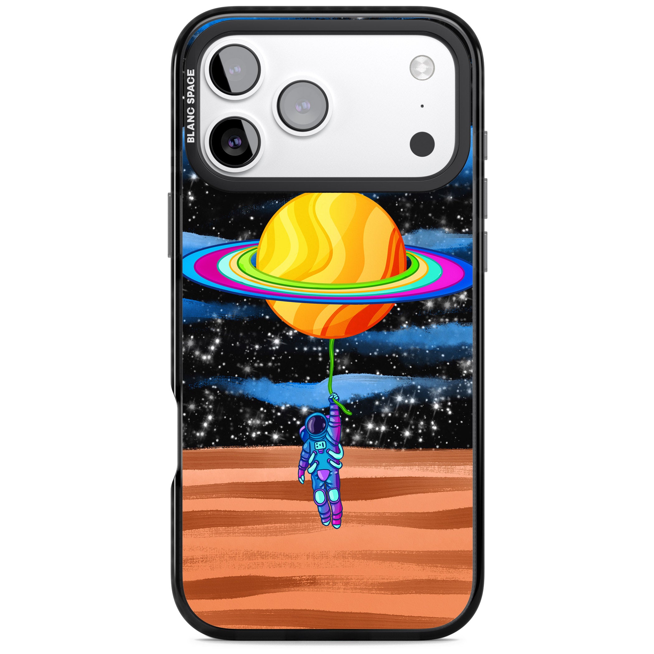 World On Helium iPhone 17 Pro Impact Pro Black Phone Case