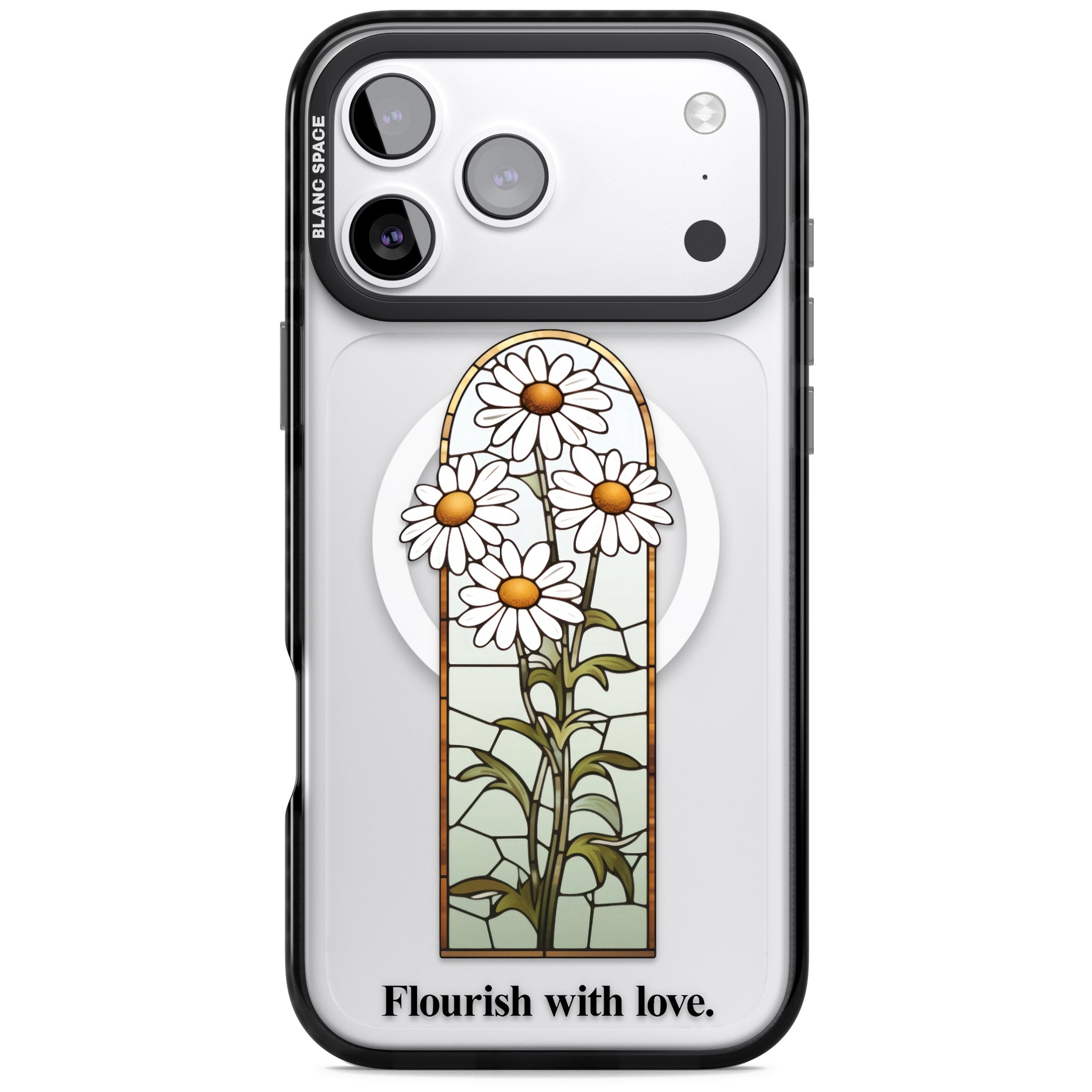 Flourish With Love iPhone 17 Pro Max Impact Pro Black Phone Case