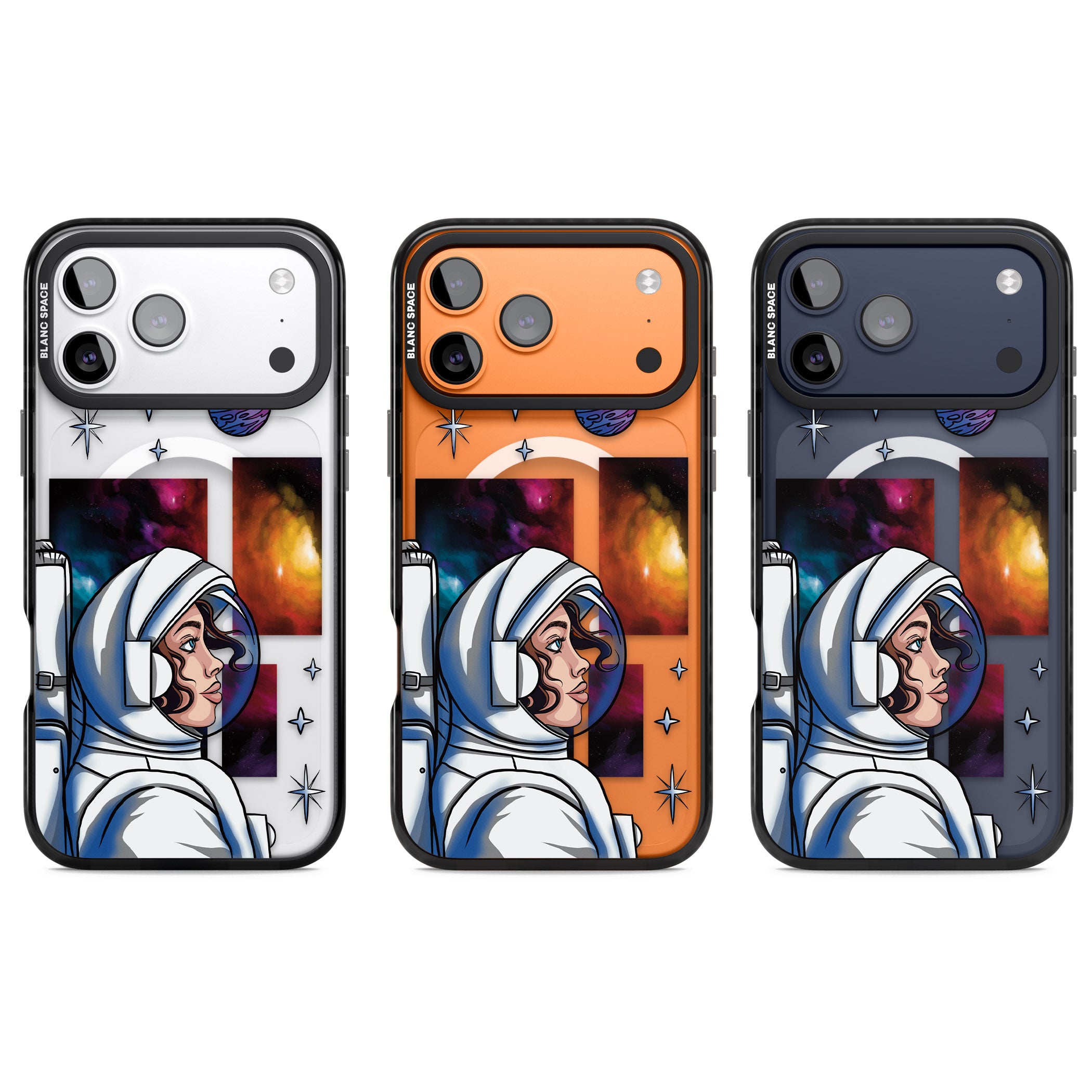 Cosmic Ambition iPhone 17 Pro Impact Pro Black Phone Case APT Impact Protection