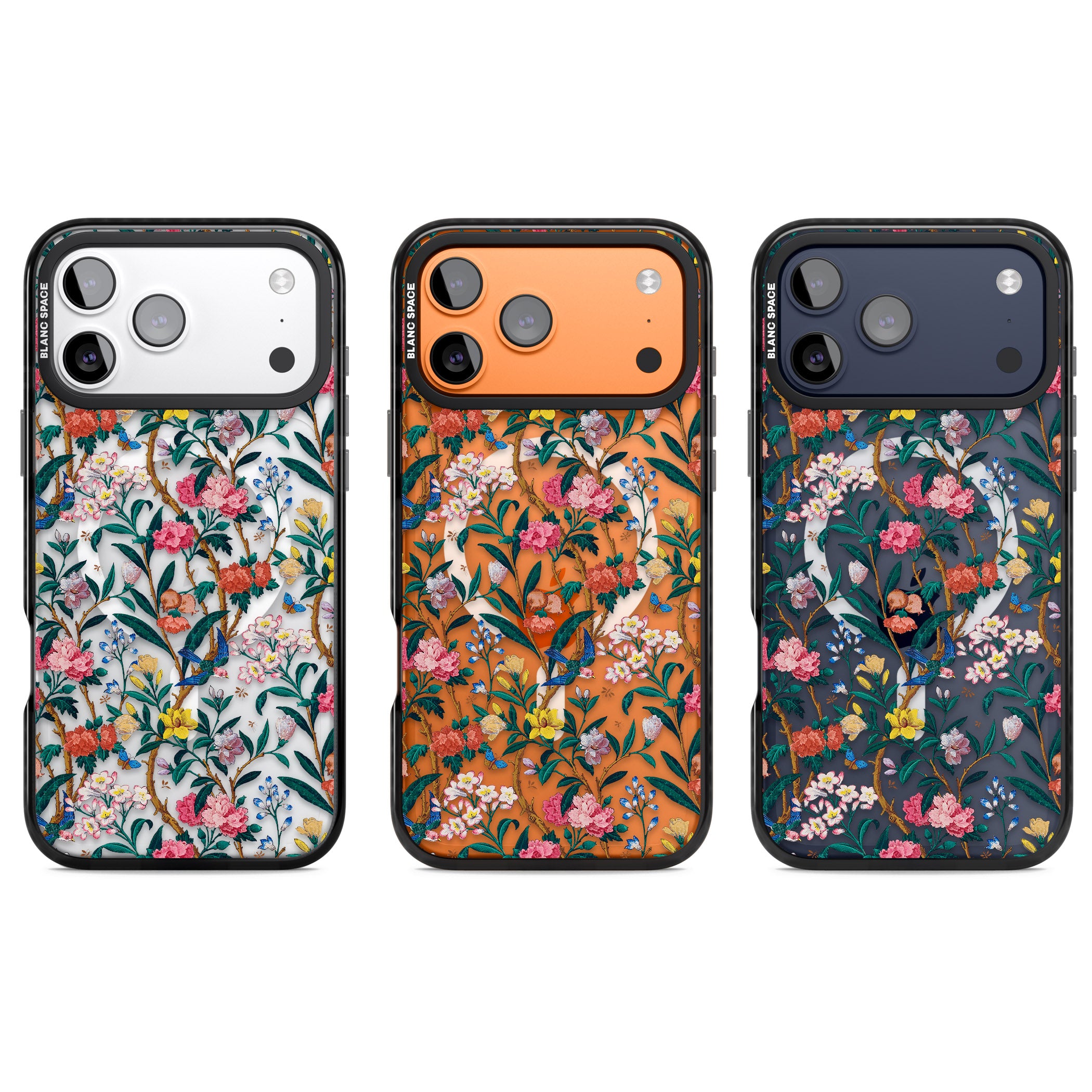 Vines & Flowers iPhone 17 Pro Impact Pro Black Phone Case APT Impact Protection