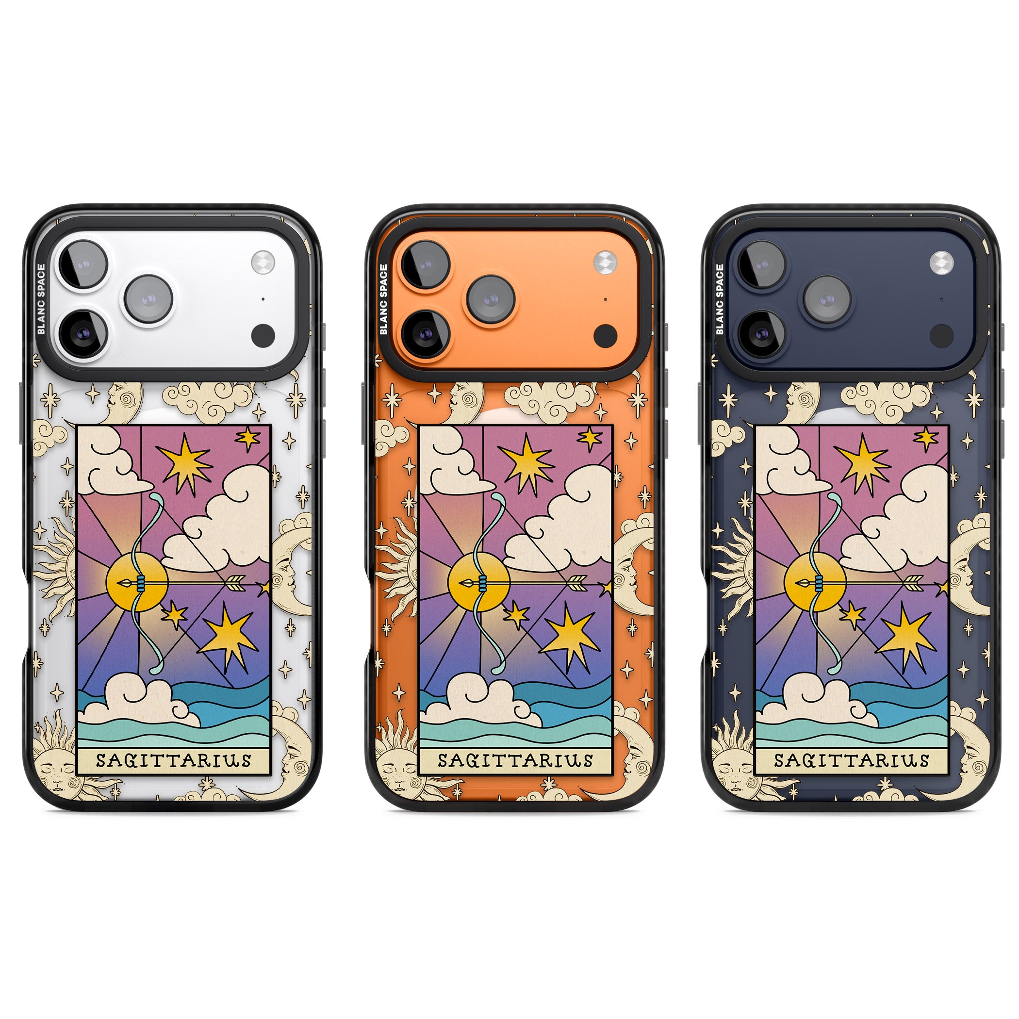 Celestial Zodiac Sagittarius iPhone 17 Pro Impact Pro Black Phone Case APT Impact Protection