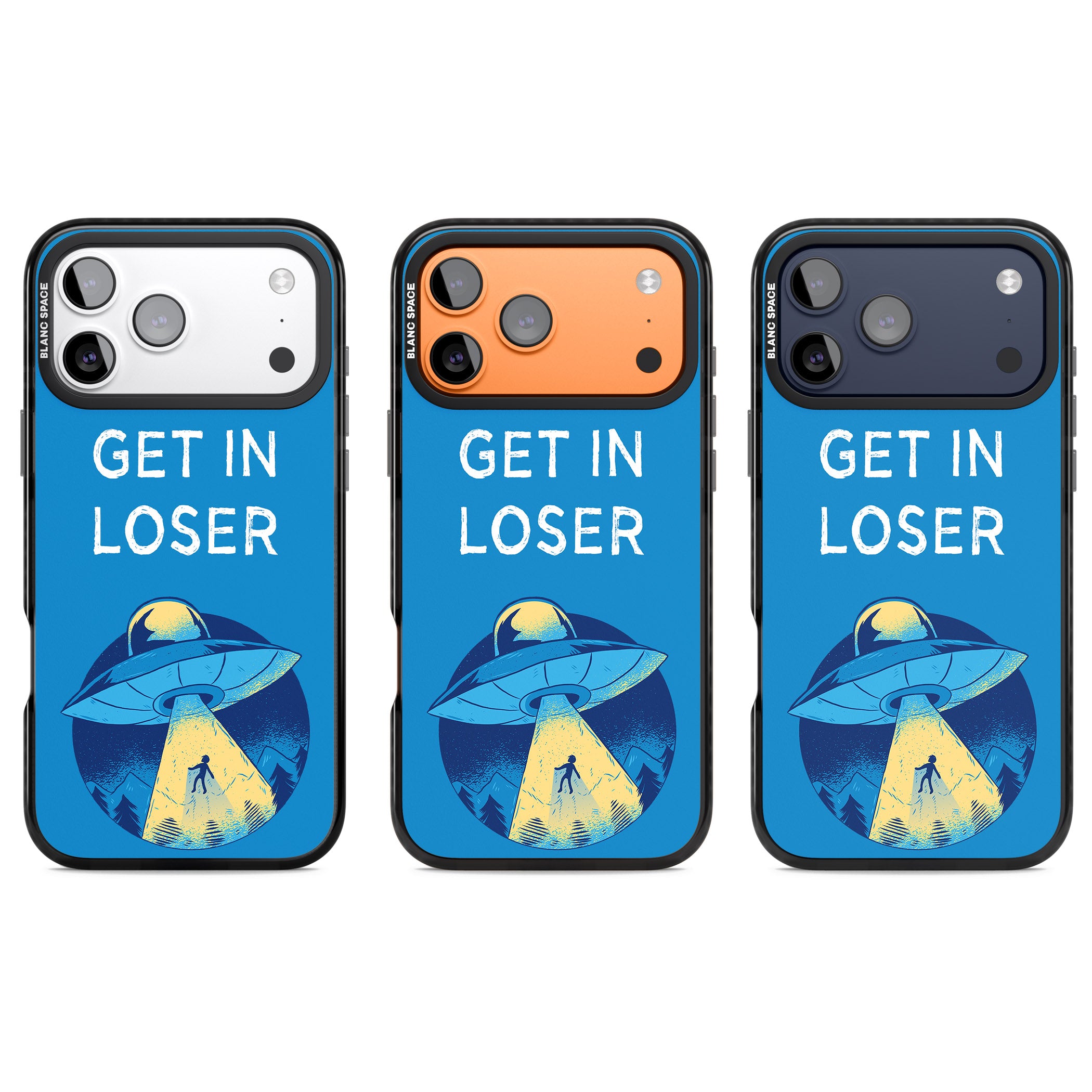 Get In Loser Ufo iPhone 17 Pro Impact Pro Black Phone Case APT Impact Protection