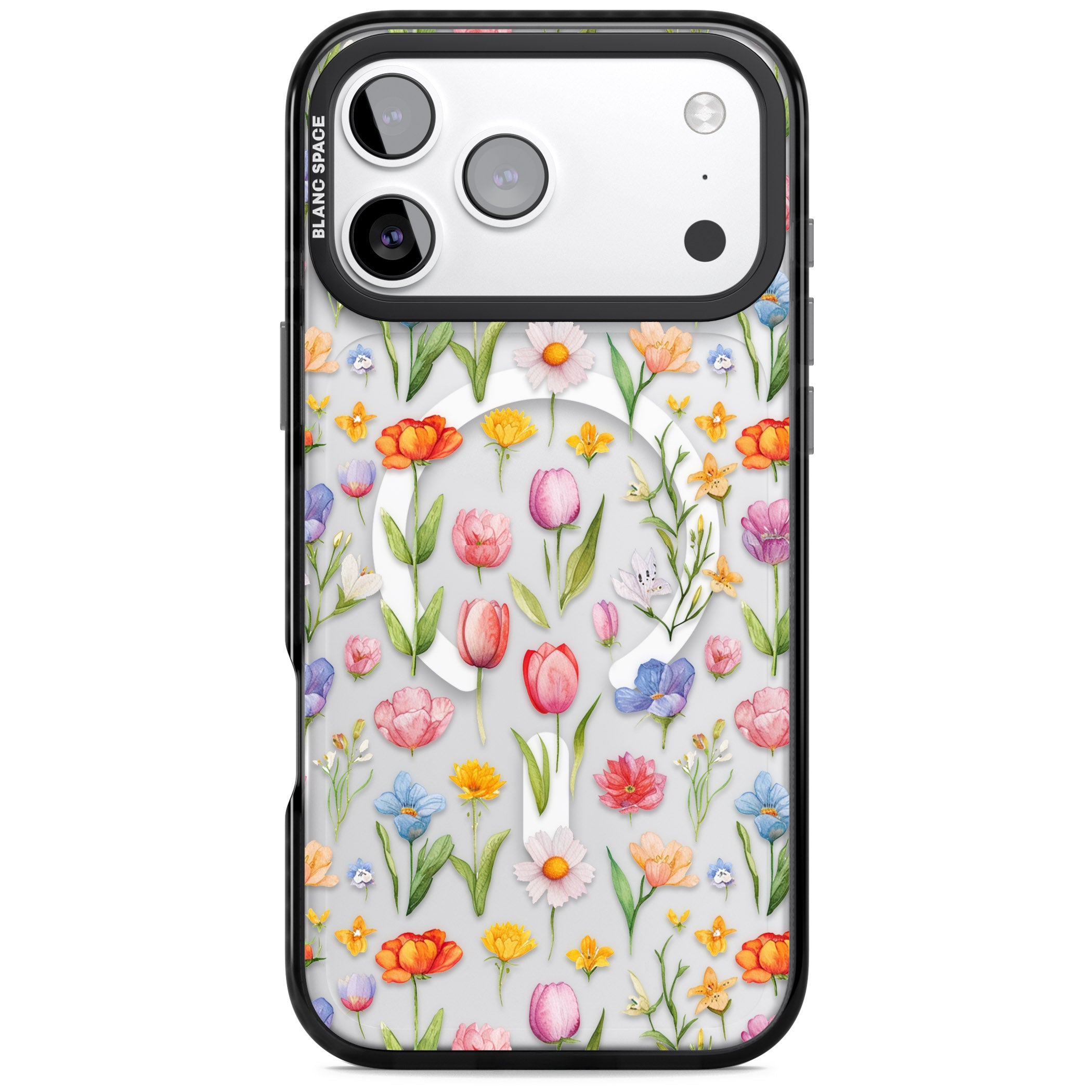 Small Flower Mix iPhone 17 Pro Impact Pro Black Phone Case