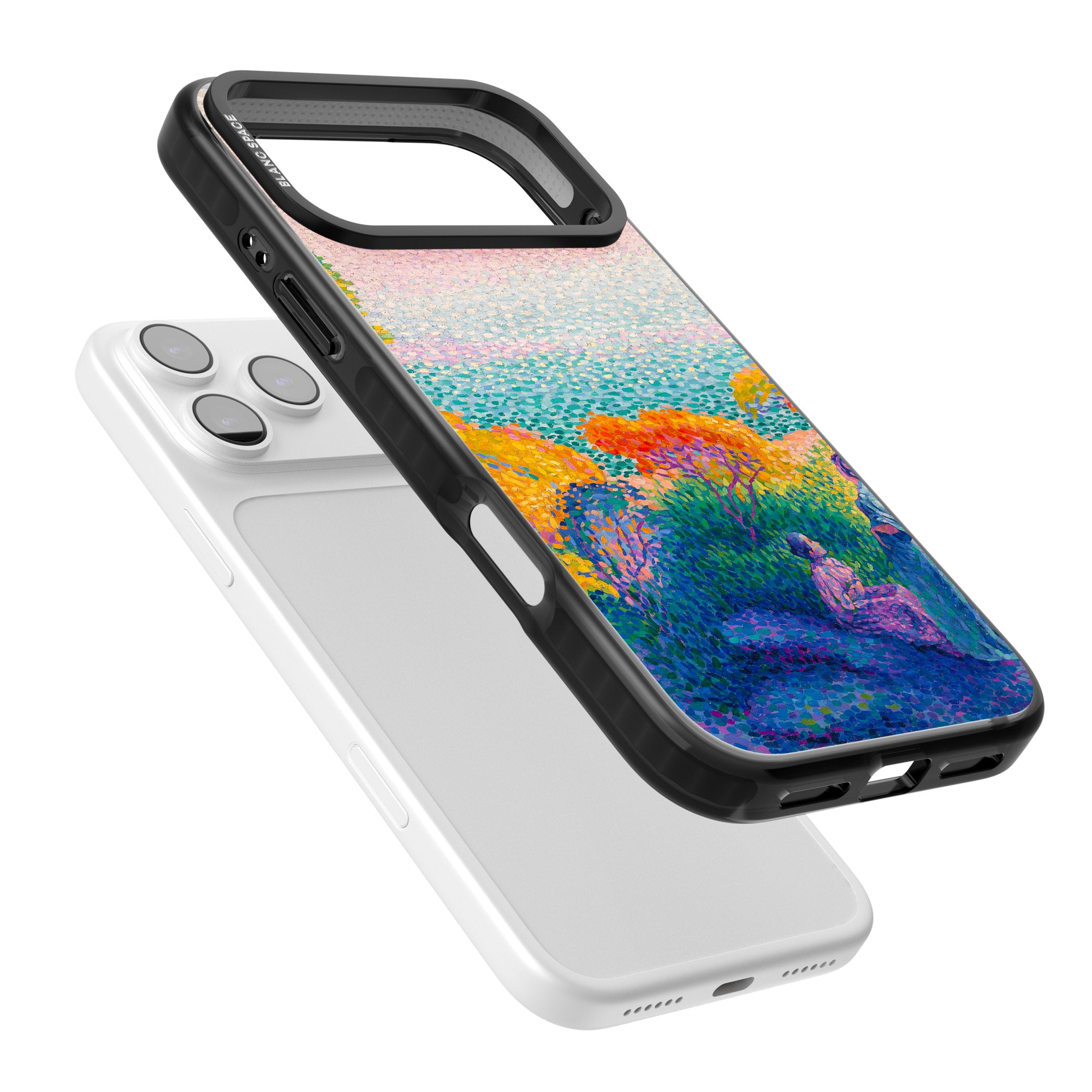 Two Women by the Shore iPhone 17 Pro Max Impact Pro Black Phone Case Colours