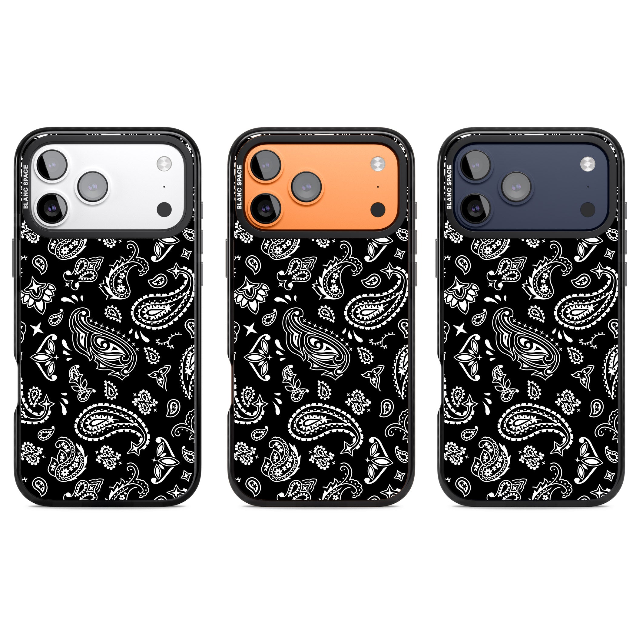 Black Bandana iPhone 17 Pro Impact Pro Black Phone Case APT Impact Protection