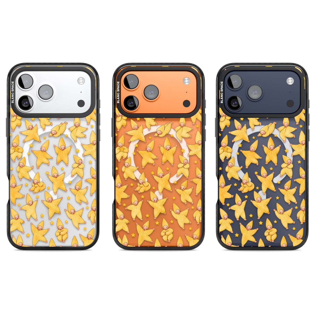 Dancing Star Babies for her iPhone case | Black Impact Magsafe case for iPhone 17 Pro, iPhone 17 Pro Max