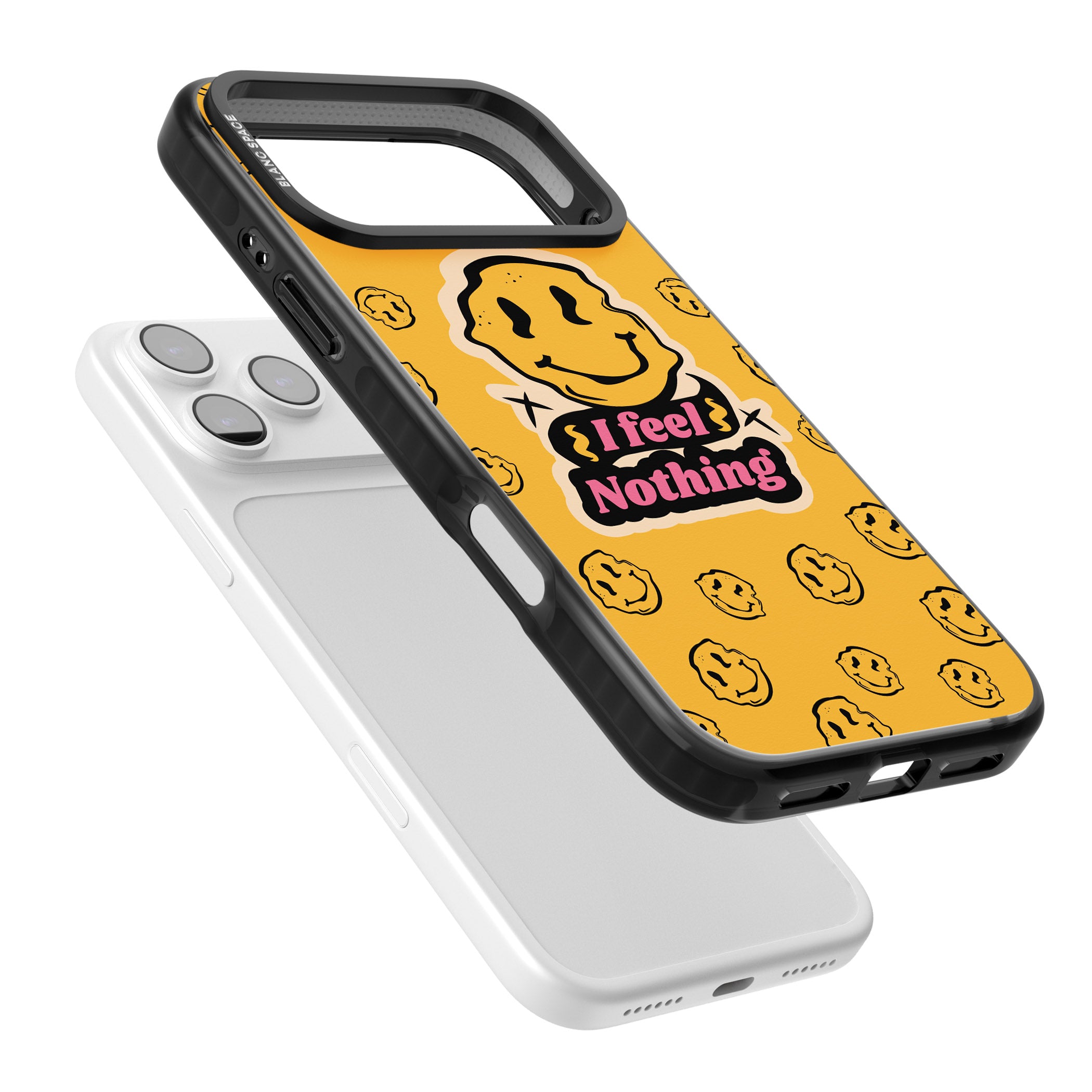 I Feel Nothing iPhone 17 Pro Impact Black Phone Case Colours