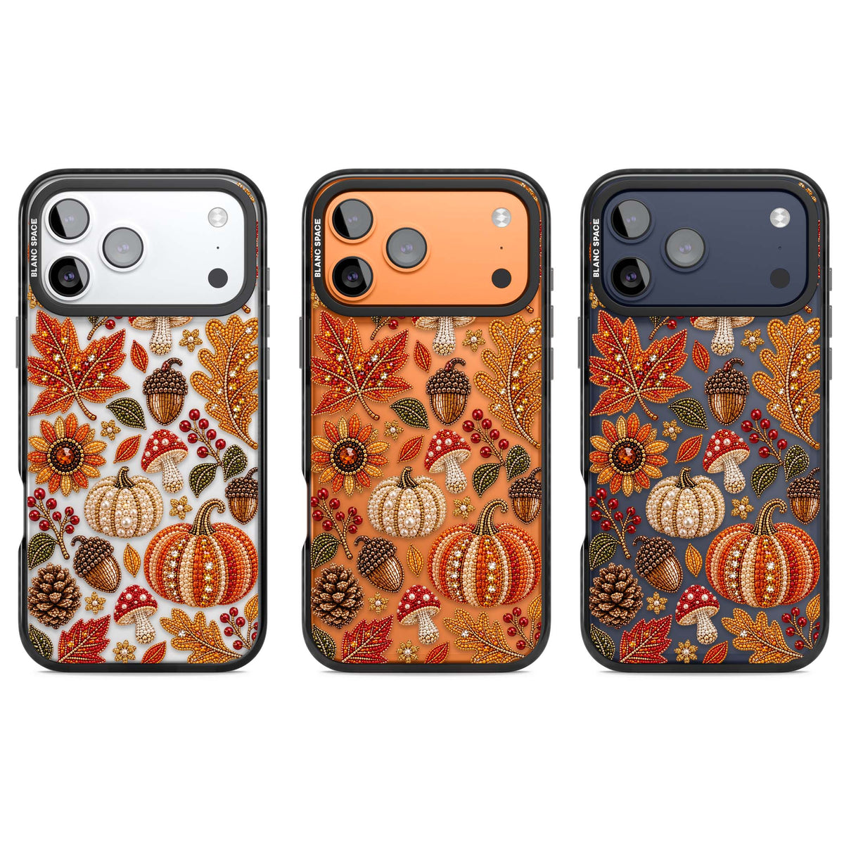 Beaded Autumn iPhone case | Clear Impact case for iPhone 17 Pro, iPhone 17 Pro Max