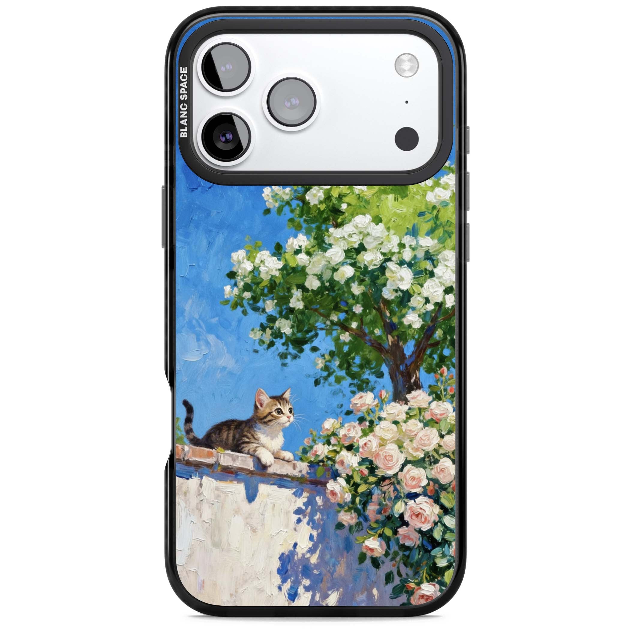 Kitten in Blooming Garden