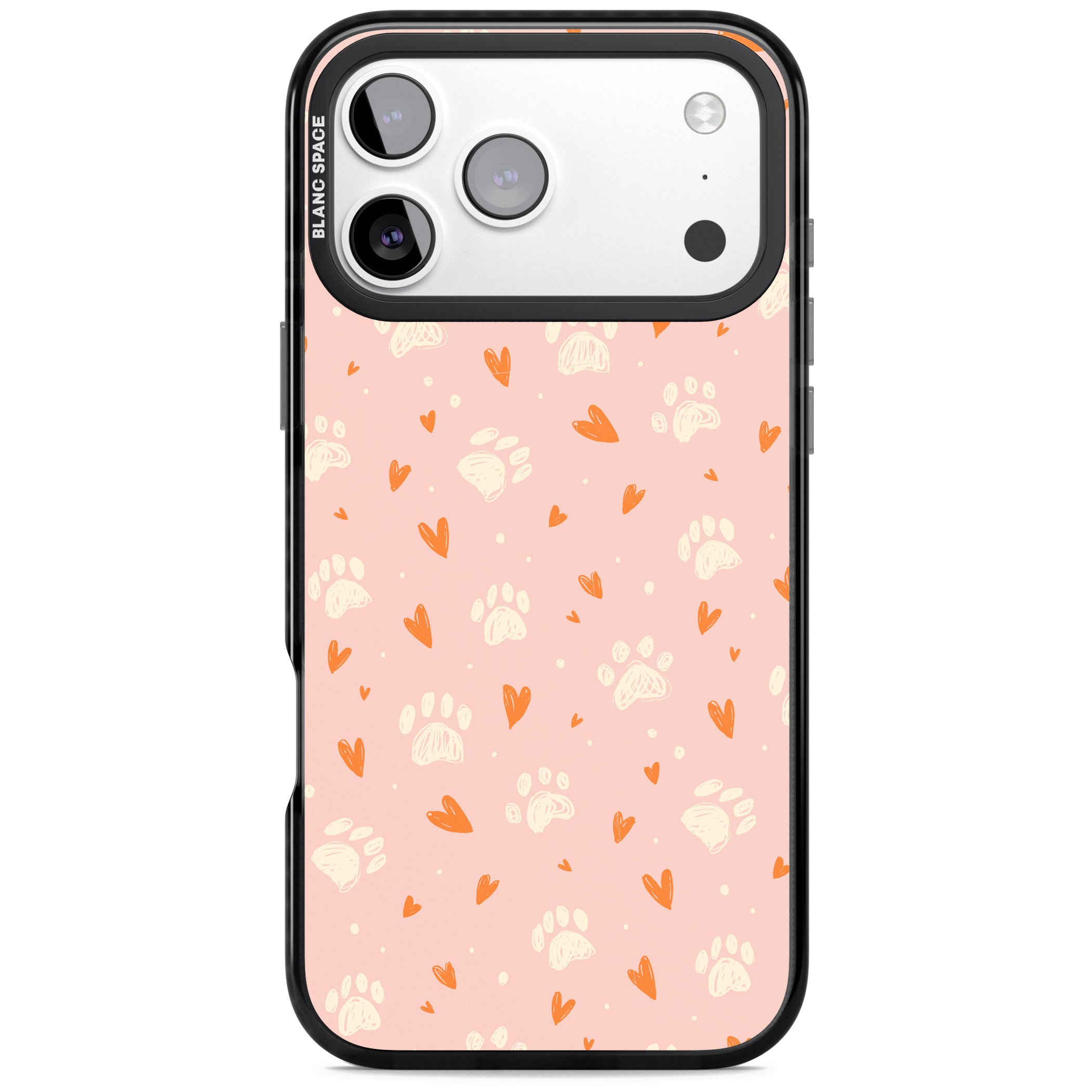 Paws & Hearts iPhone 17 Pro Impact Black Phone Case