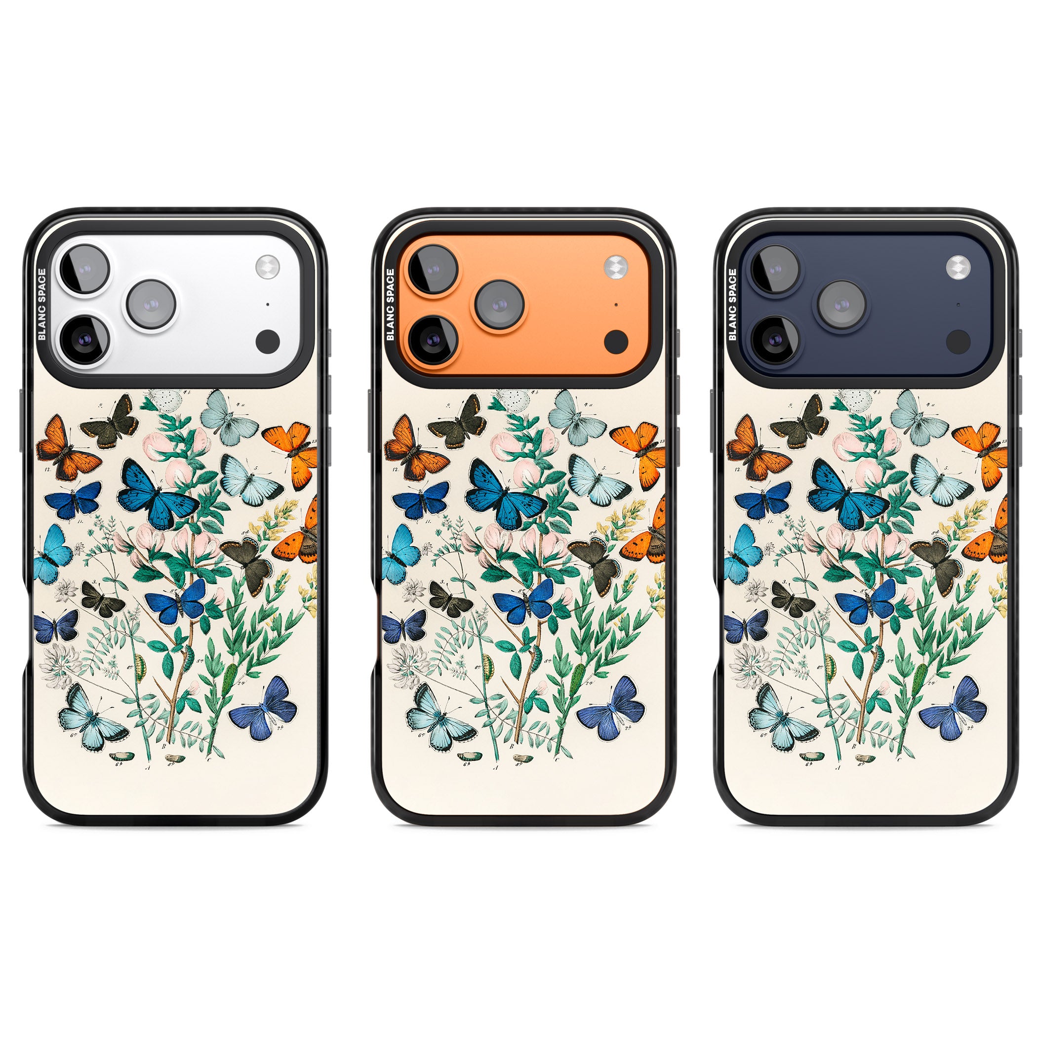 European Butterflies iPhone 17 Pro Impact Black Phone Case APT Impact Protection