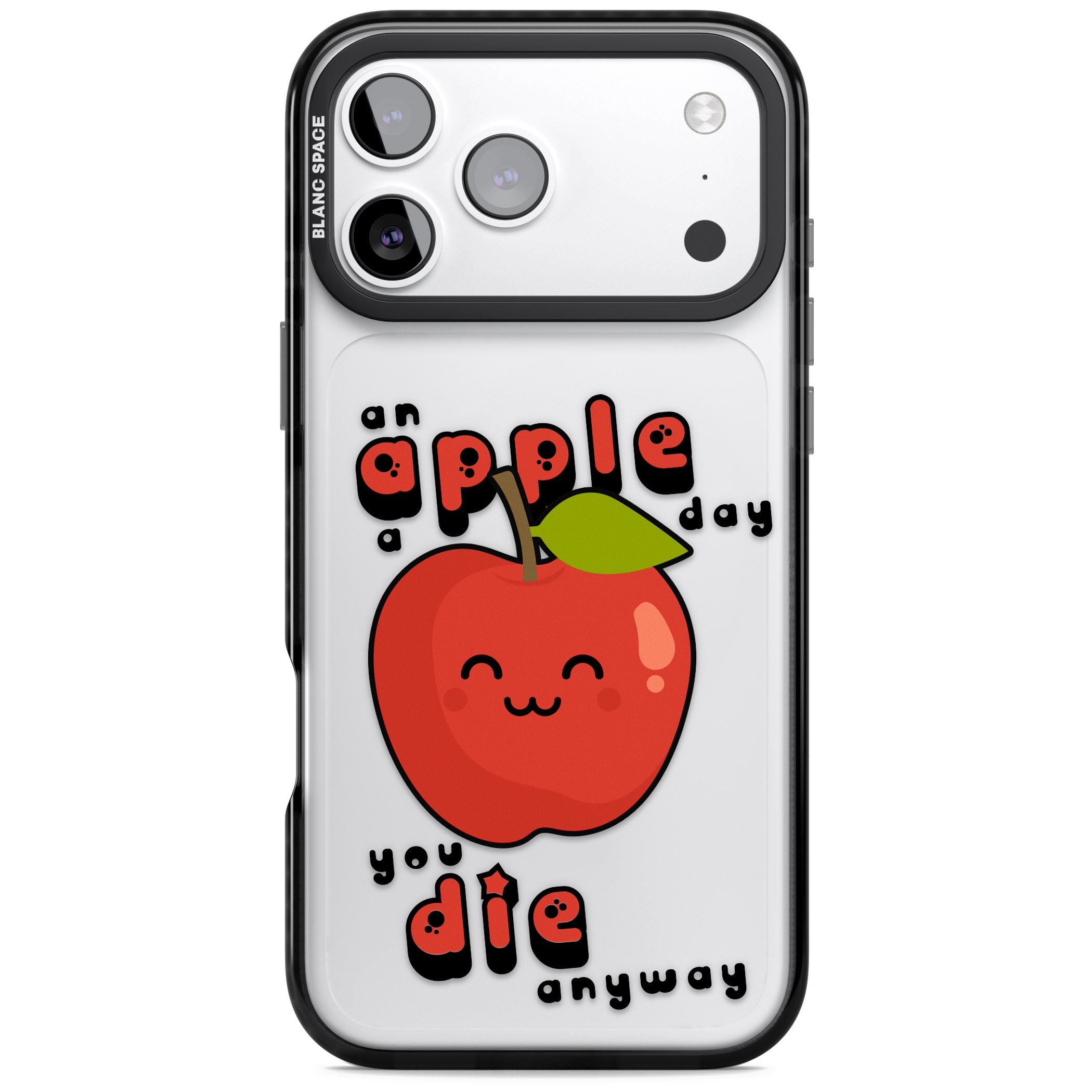 An Apple A Day iPhone 17 Pro Impact Black Phone Case