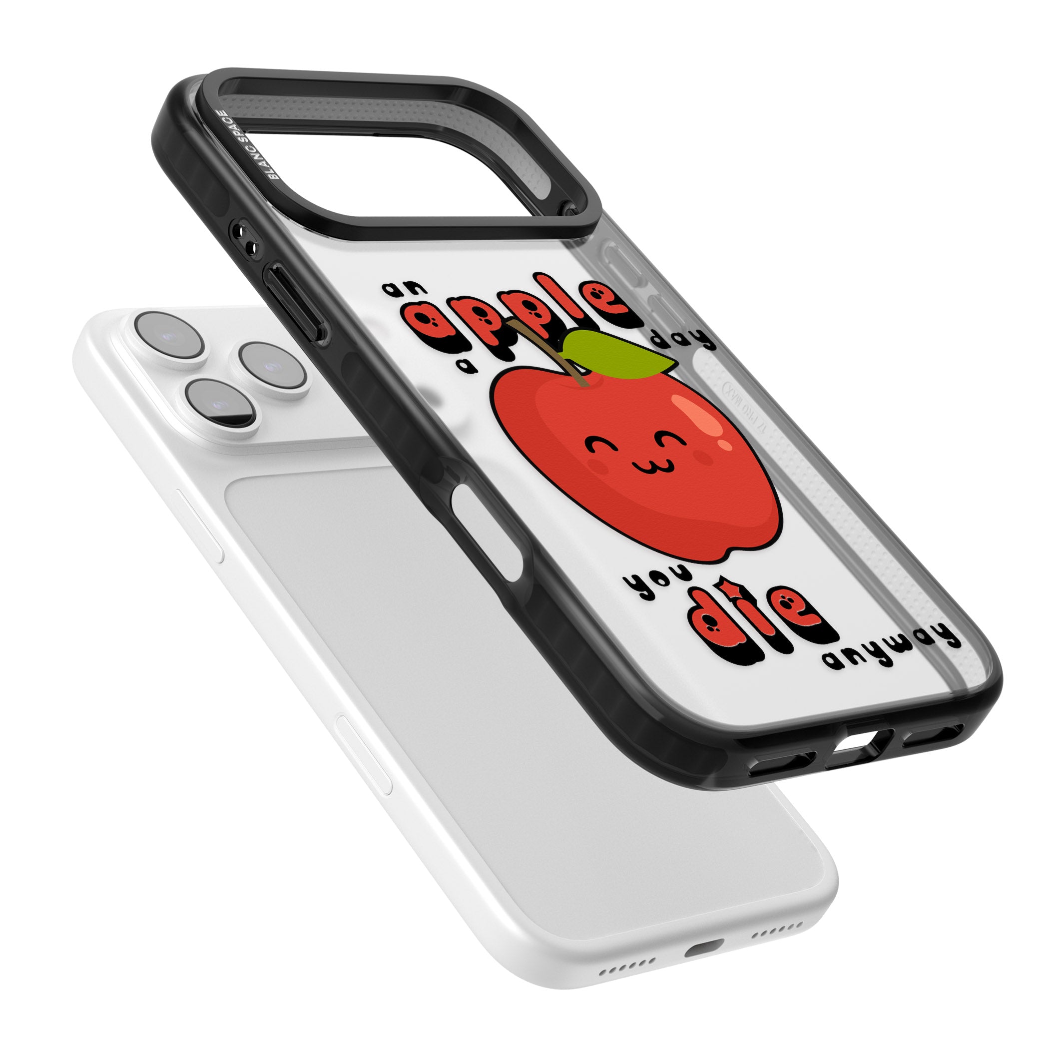 An Apple A Day iPhone 17 Pro Impact Black Phone Case Colours
