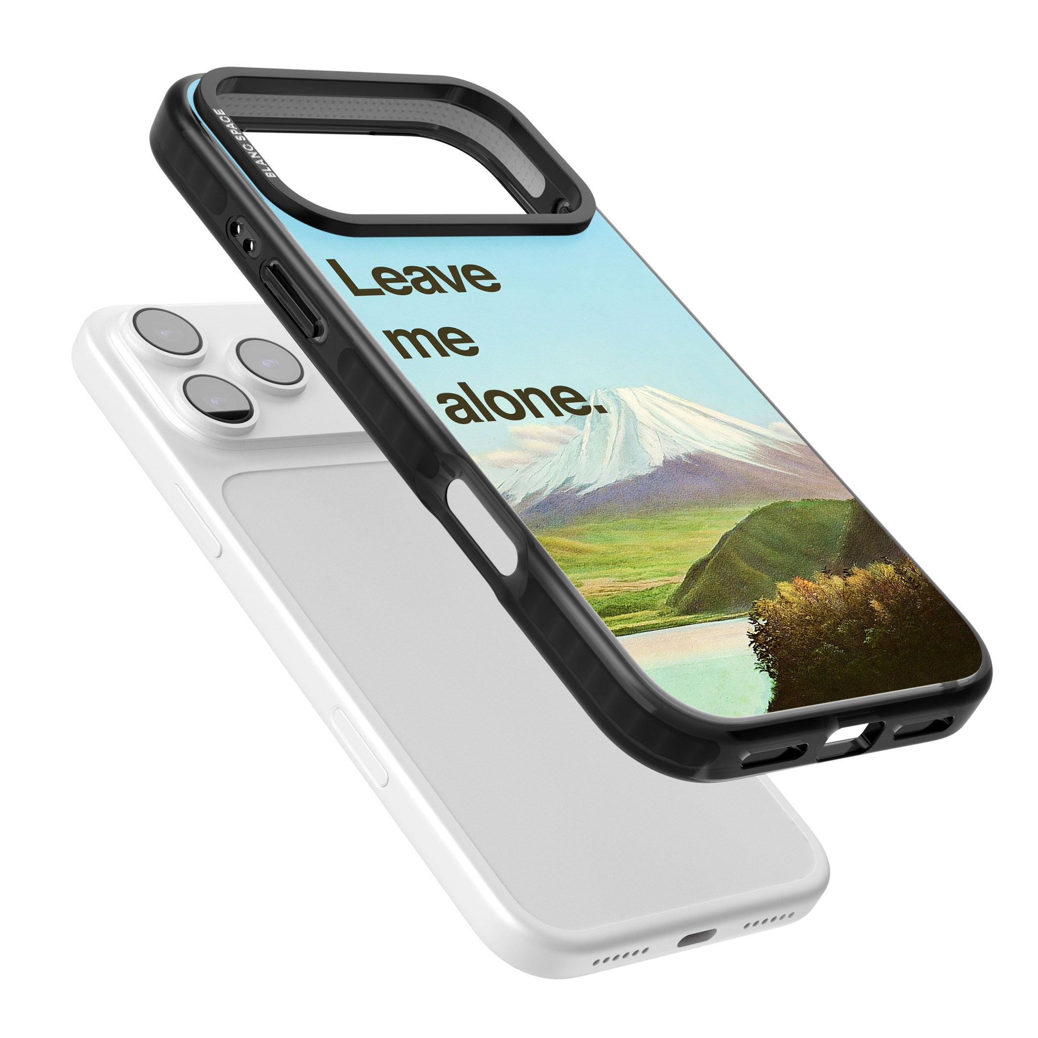 Leave Me Alone iPhone 17 Pro Impact Black Phone Case Colours