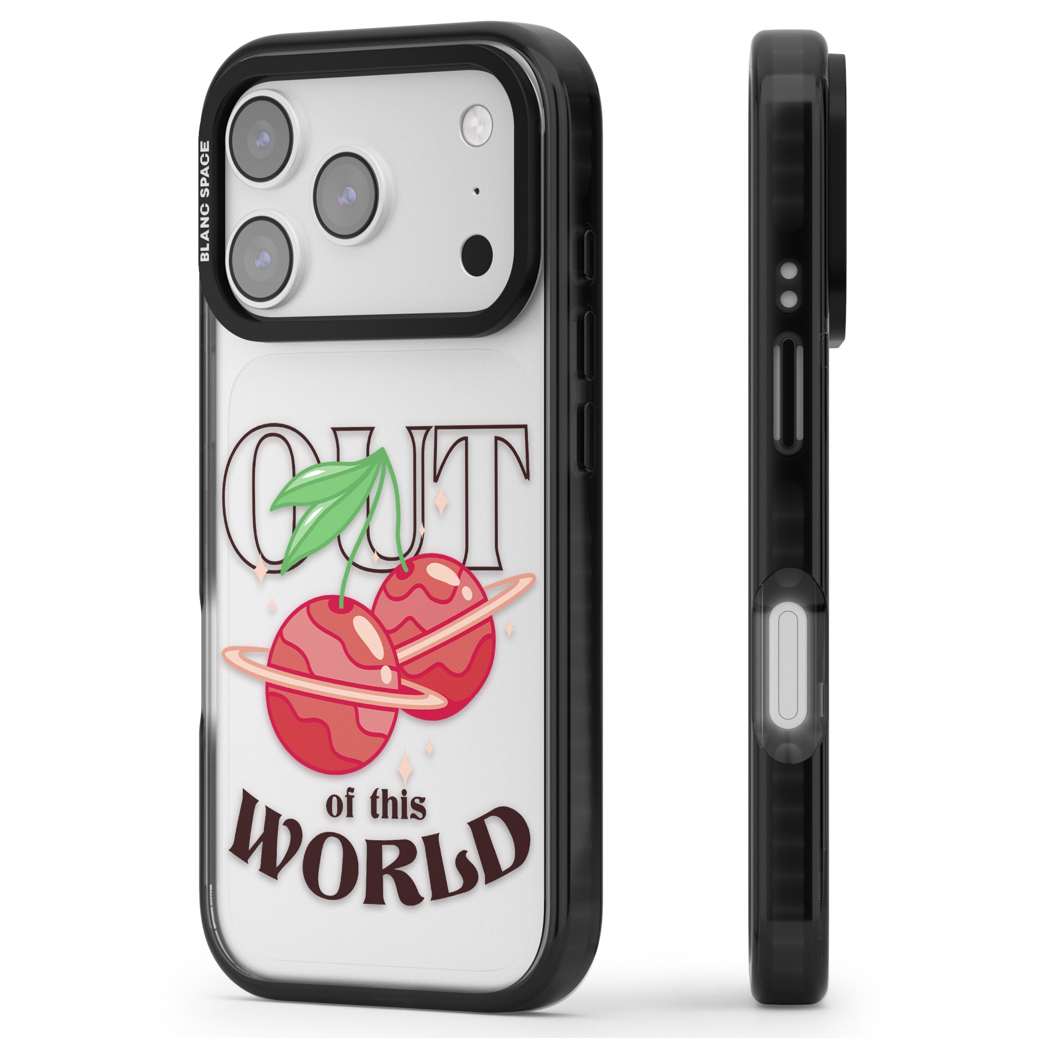 Out Of This World iPhone 17 Pro Impact Black Phone Case Side Profile