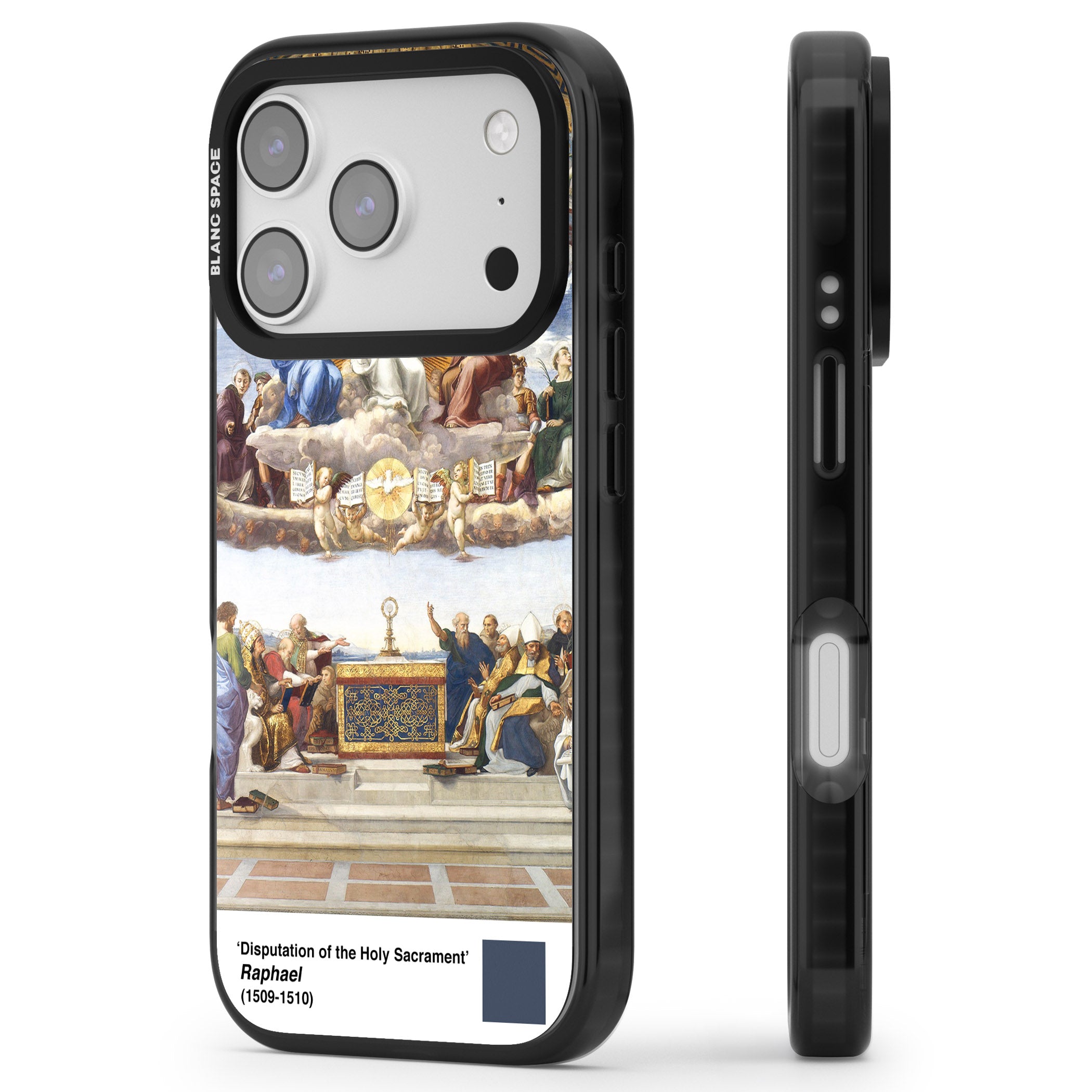 Disputation Of The Holy Sacrament iPhone 17 Pro Impact Black Phone Case Side Profile
