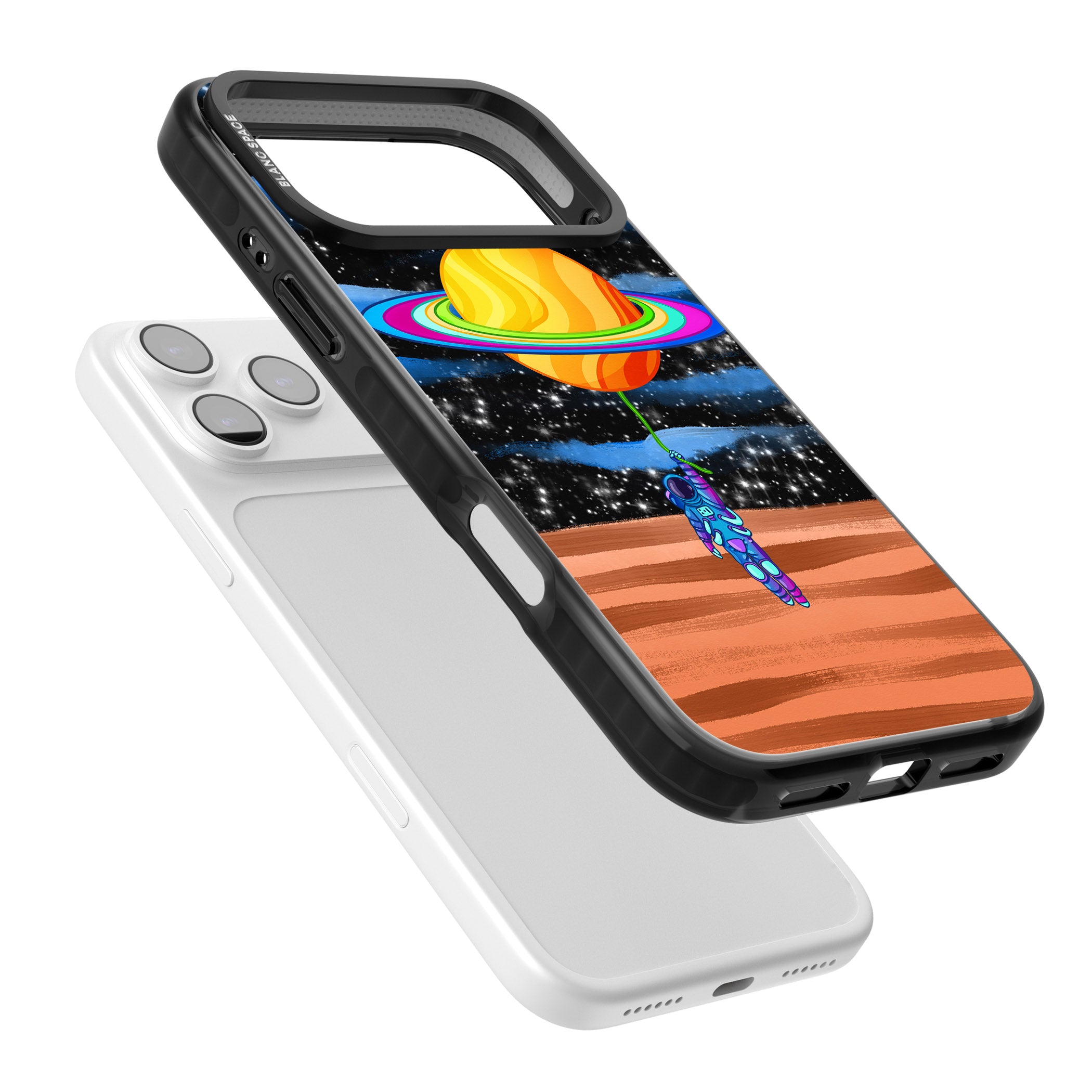 World On Helium iPhone 17 Pro Impact Black Phone Case Colours