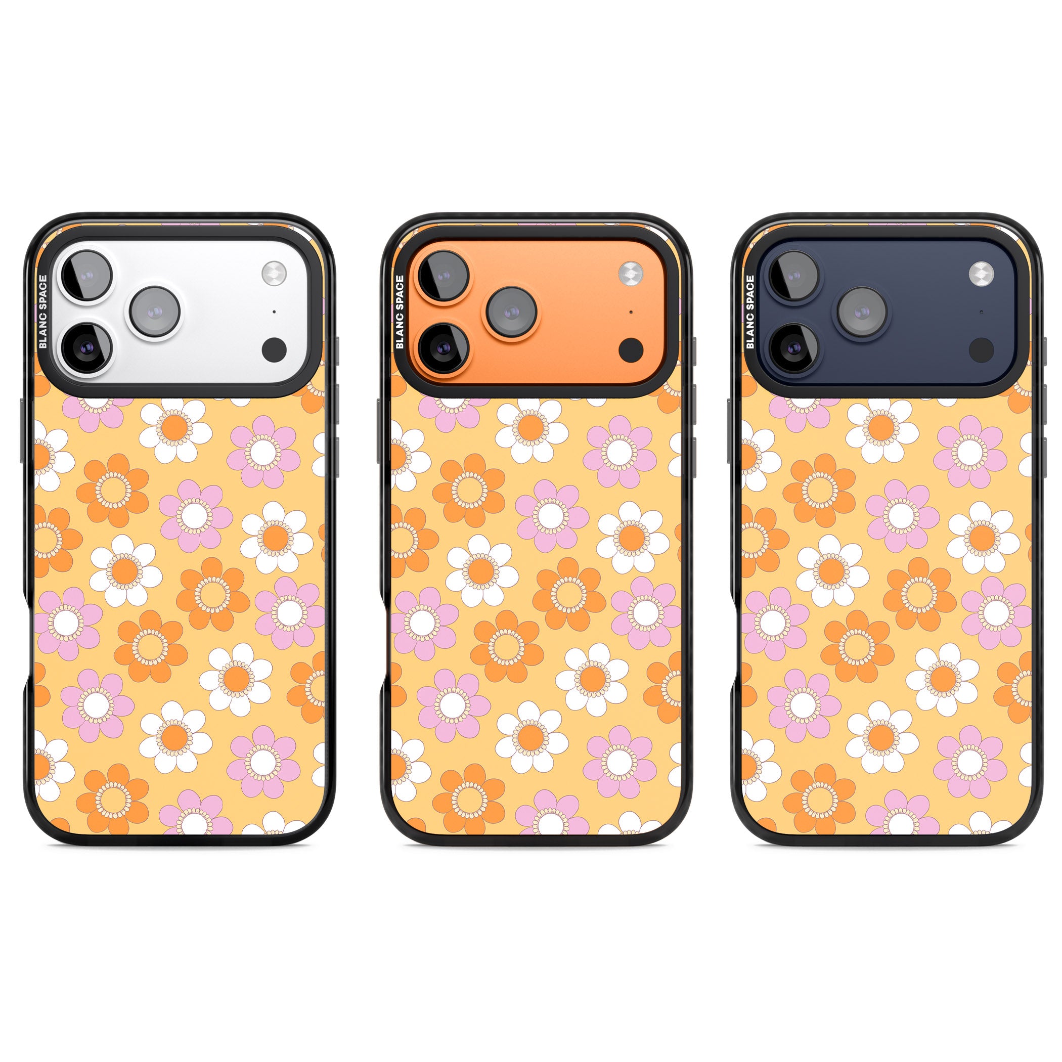 Sunny Flower Mix iPhone 17 Pro Impact Black Phone Case APT Impact Protection
