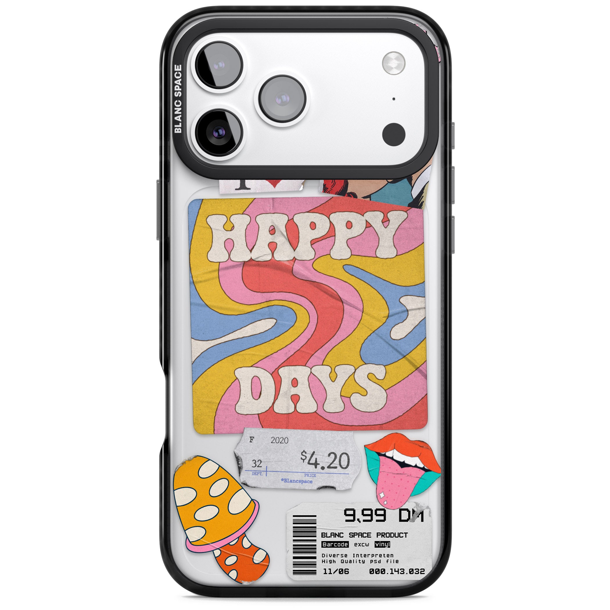 Groovy Trip iPhone 17 Pro Impact Black Phone Case