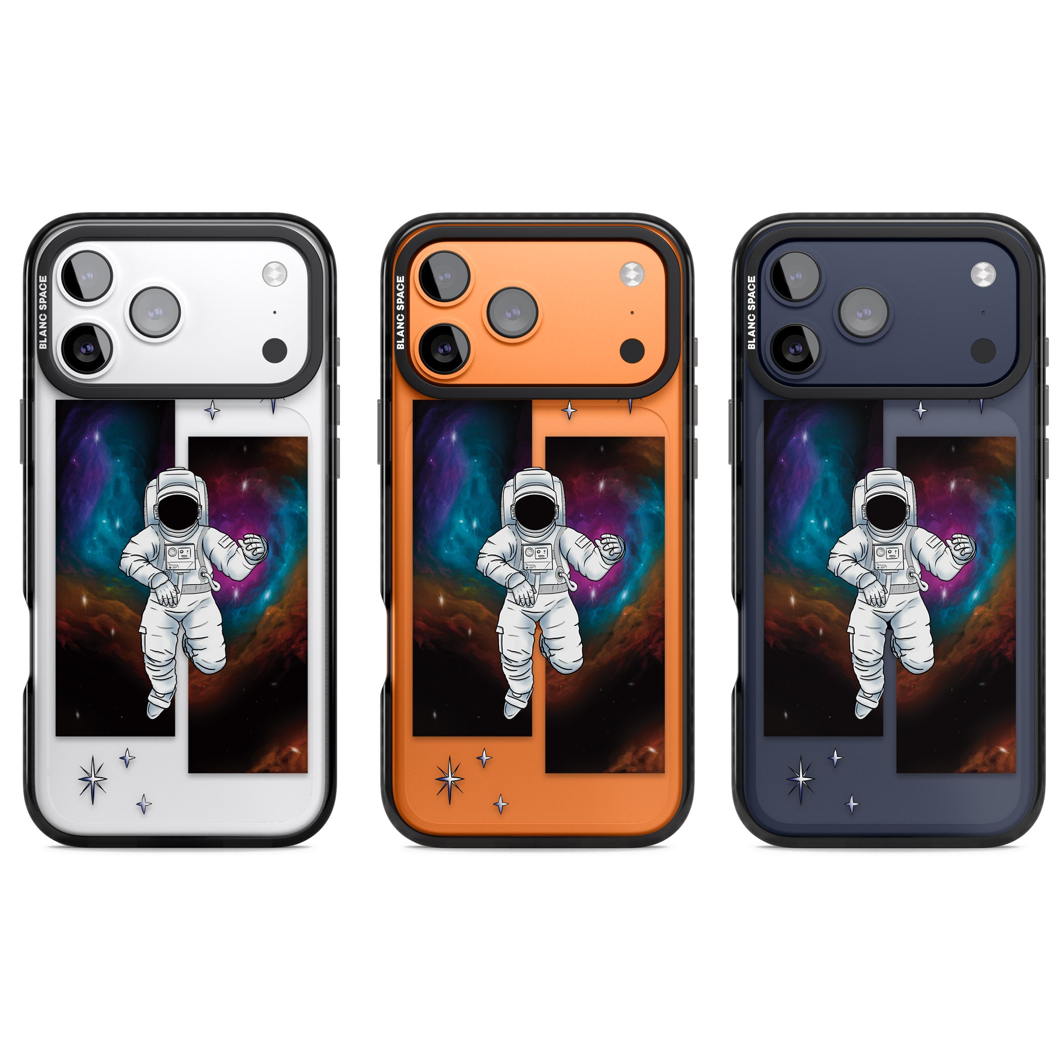Escape The Nebula iPhone 17 Pro Impact Black Phone Case APT Impact Protection