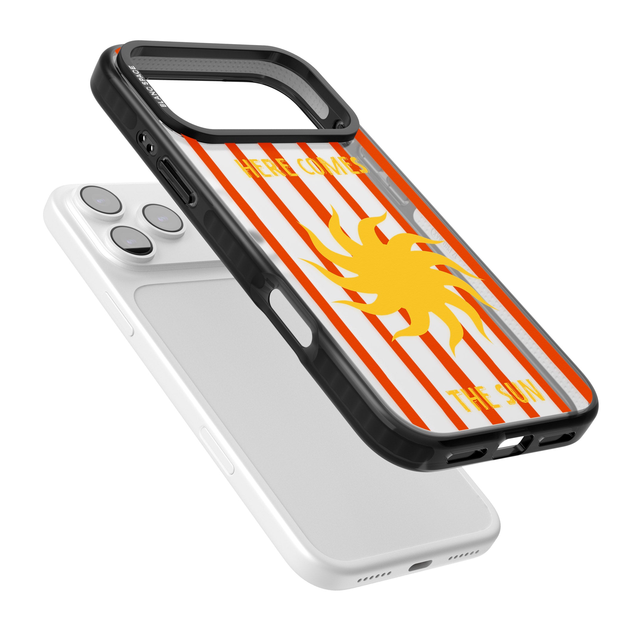 Here Comes The Sun iPhone 17 Pro Impact Black Phone Case Colours