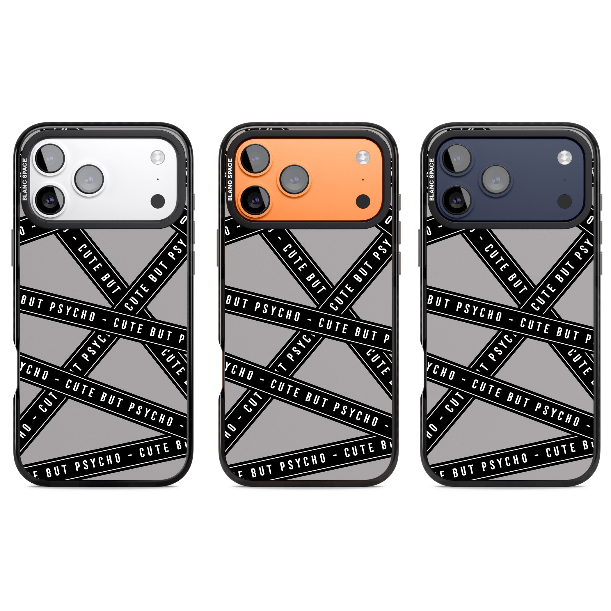 Cute But Psycho iPhone 17 Pro Impact Black Phone Case APT Impact Protection