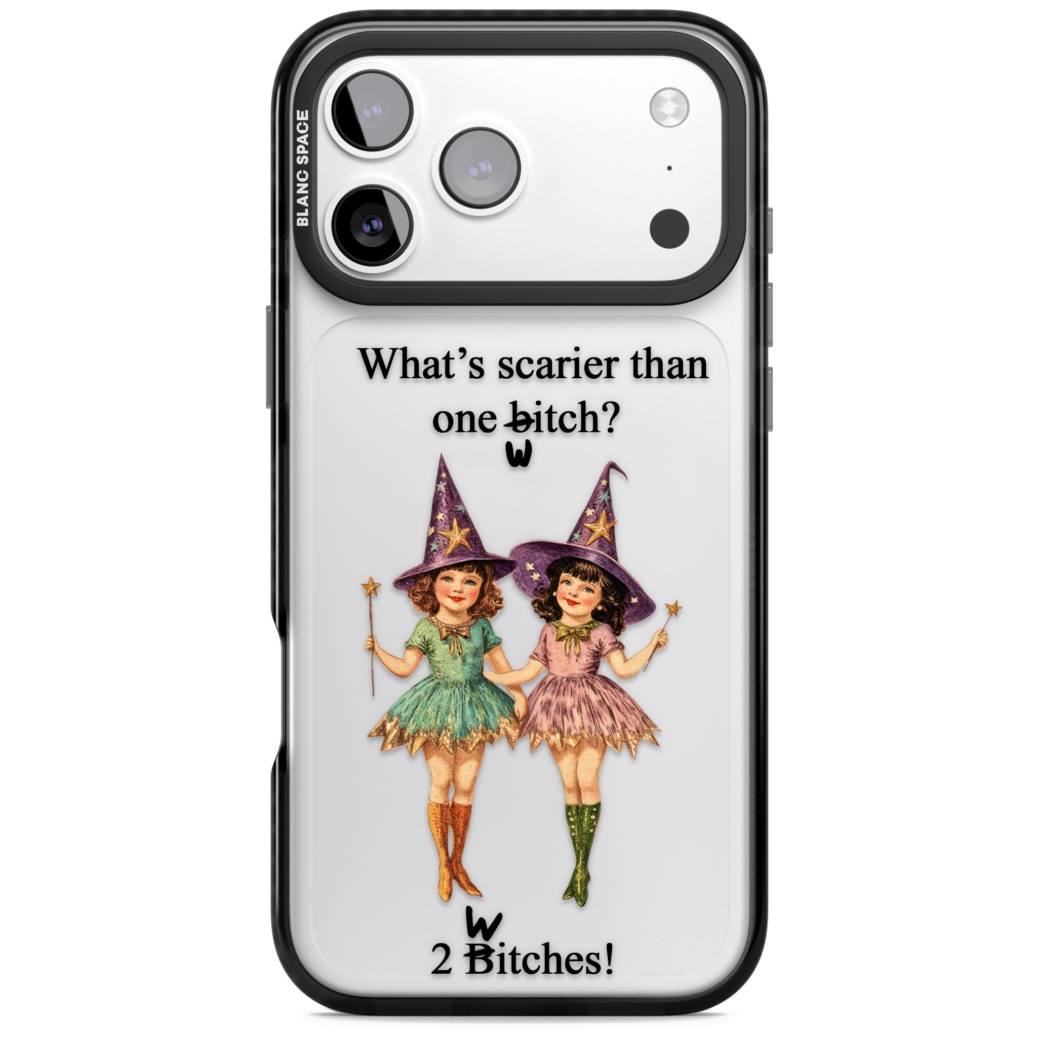 Two Witches iPhone 17 Pro Impact Black Phone Case