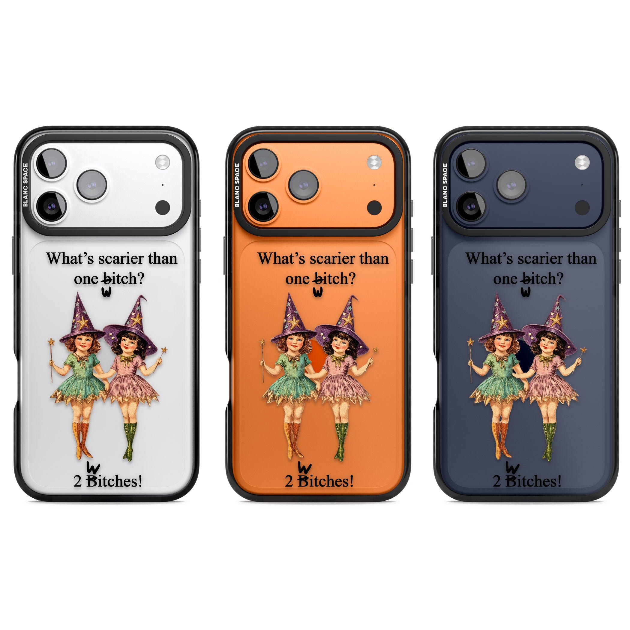 Two Witches iPhone 17 Pro Impact Black Phone Case APT Impact Protection