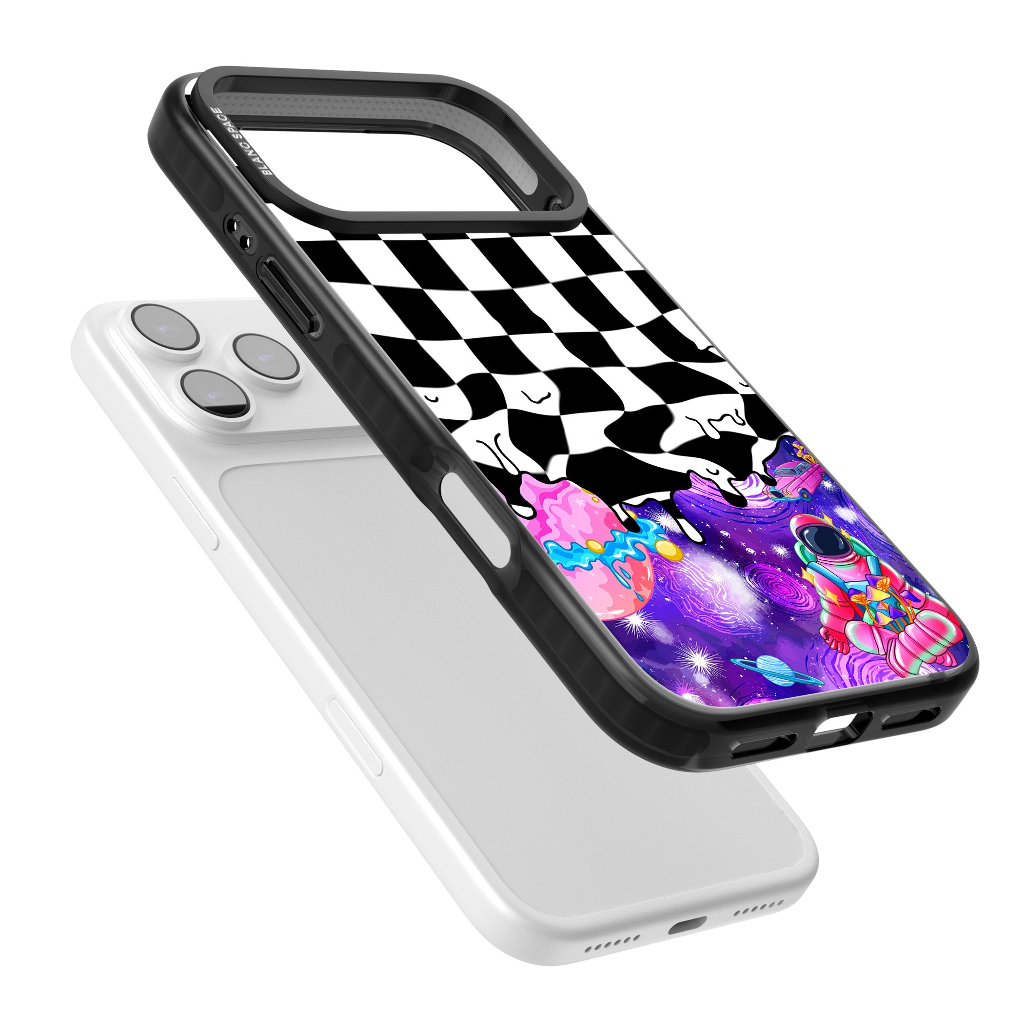 Washed Out iPhone 17 Pro Impact Black Phone Case Colours