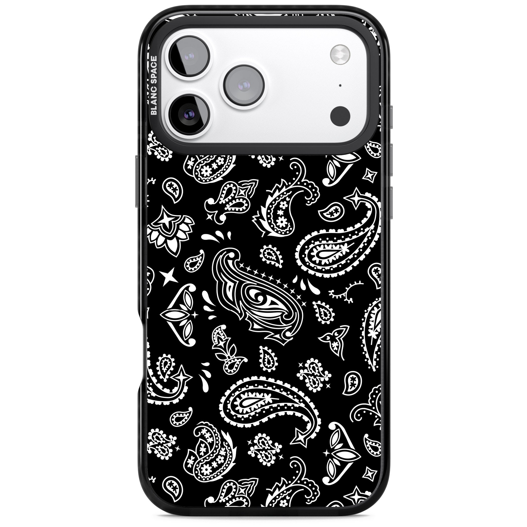 Black Bandana iPhone 17 Pro Impact Black Phone Case