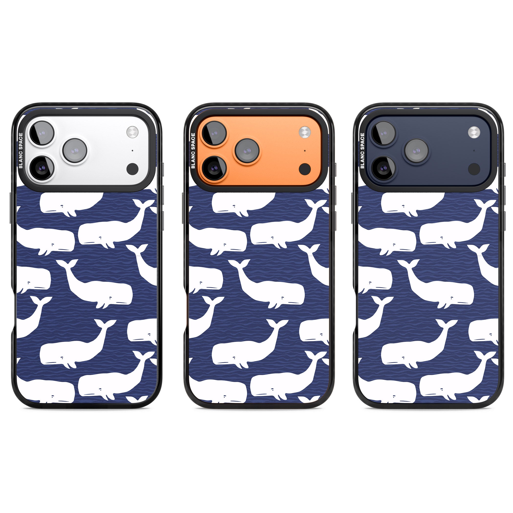 Whale Dreams iPhone 17 Pro Impact Black Phone Case APT Impact Protection