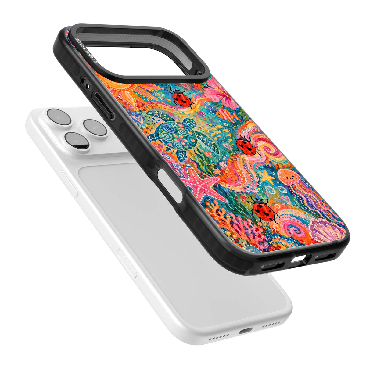 Coral Whimsy for her iPhone case | Clear Impact case for iPhone 17 Pro, iPhone 17 Pro Max