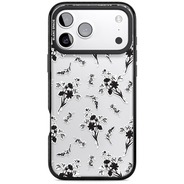 Black Sticker Wildflowers