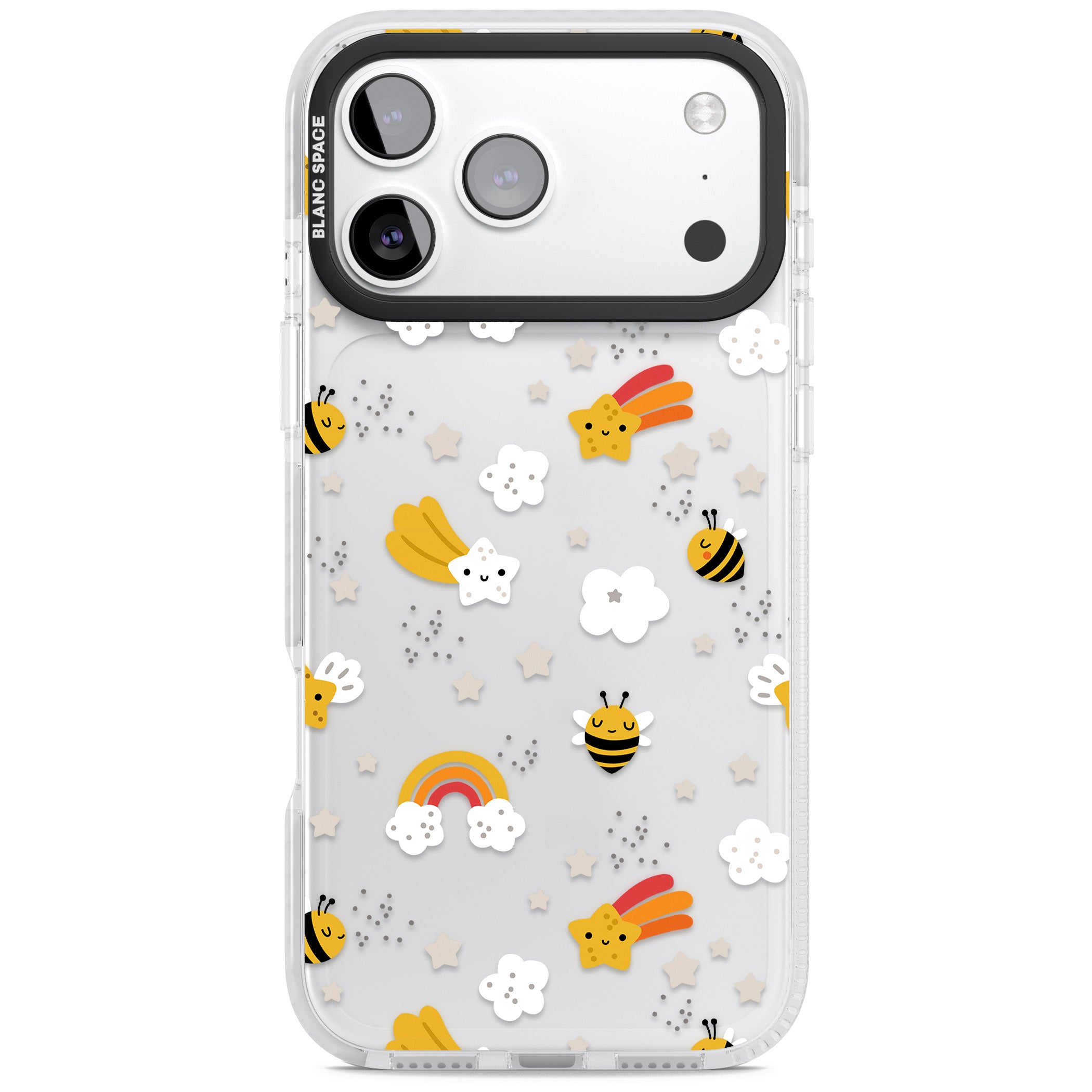 Busy Bee iPhone 17 Pro Impact Clear Phone Case