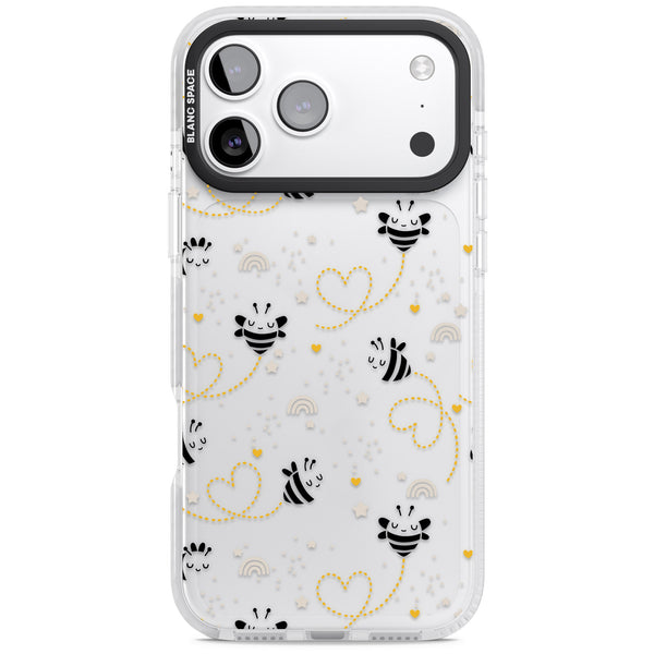 Bee Hearts Pattern