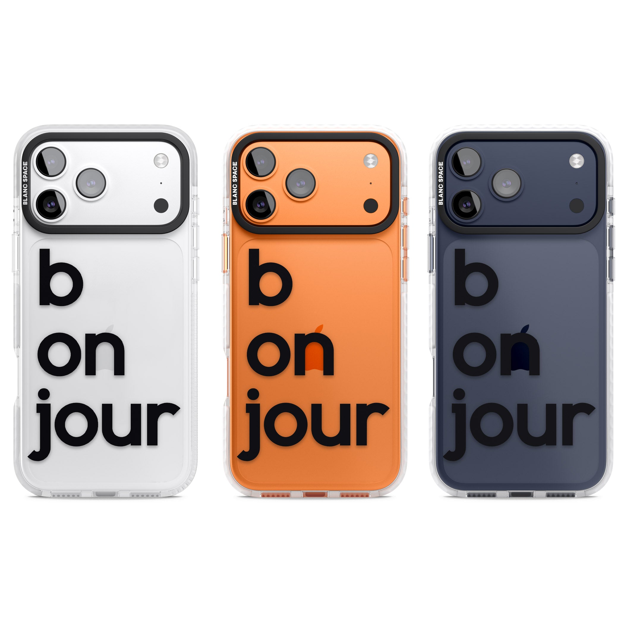 Bonjour iPhone 17 Pro Impact Clear Phone Case APT Impact Protection