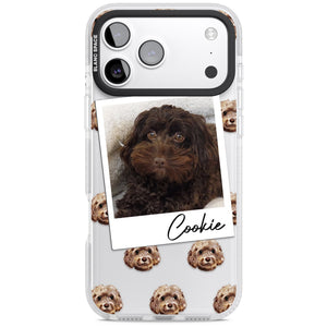 Personalised Brown Cockapoo Instant Camera Photo